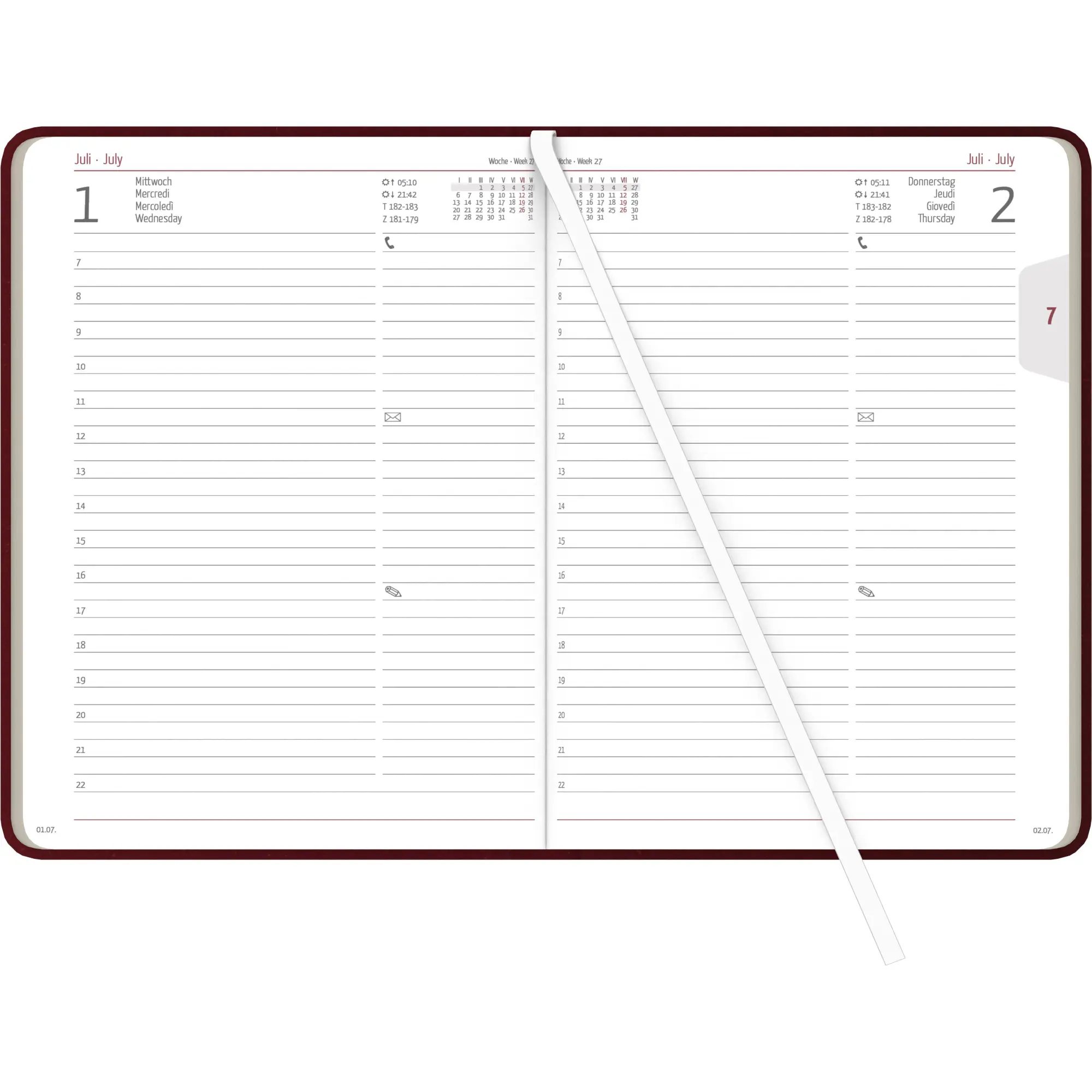 Bild: 4069095002036 | Buchkalender Nature Line Flower 2026 - Taschen-Kalender A5 - 1 Tag...