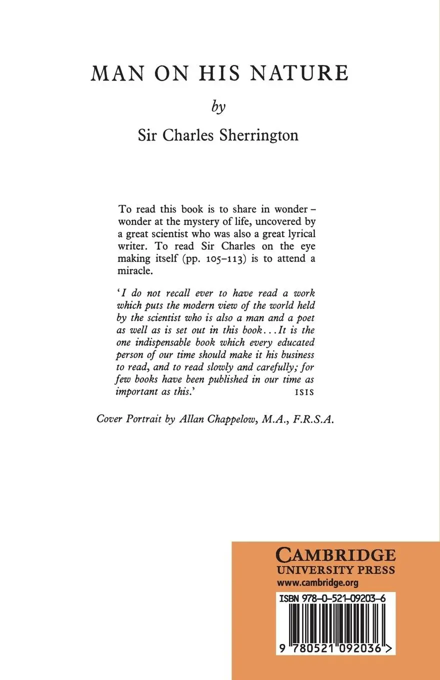 Rückseite: 9780521092036 | Man on his Nature 2ed | Charles Sherrington | Taschenbuch | Englisch