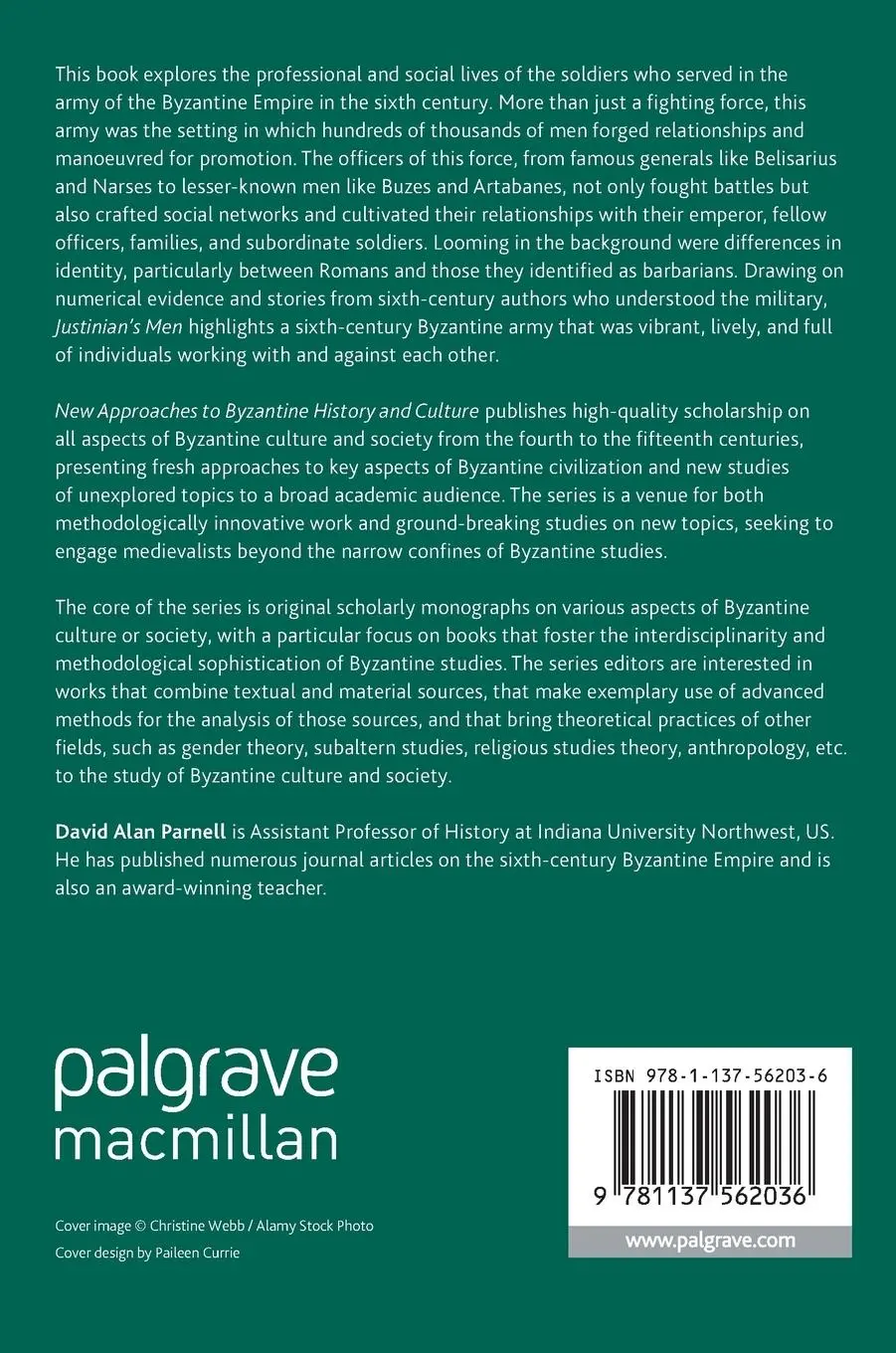 Rückseite: 9781137562036 | Justinian's Men | David Alan Parnell | Buch | xi | Englisch | 2016