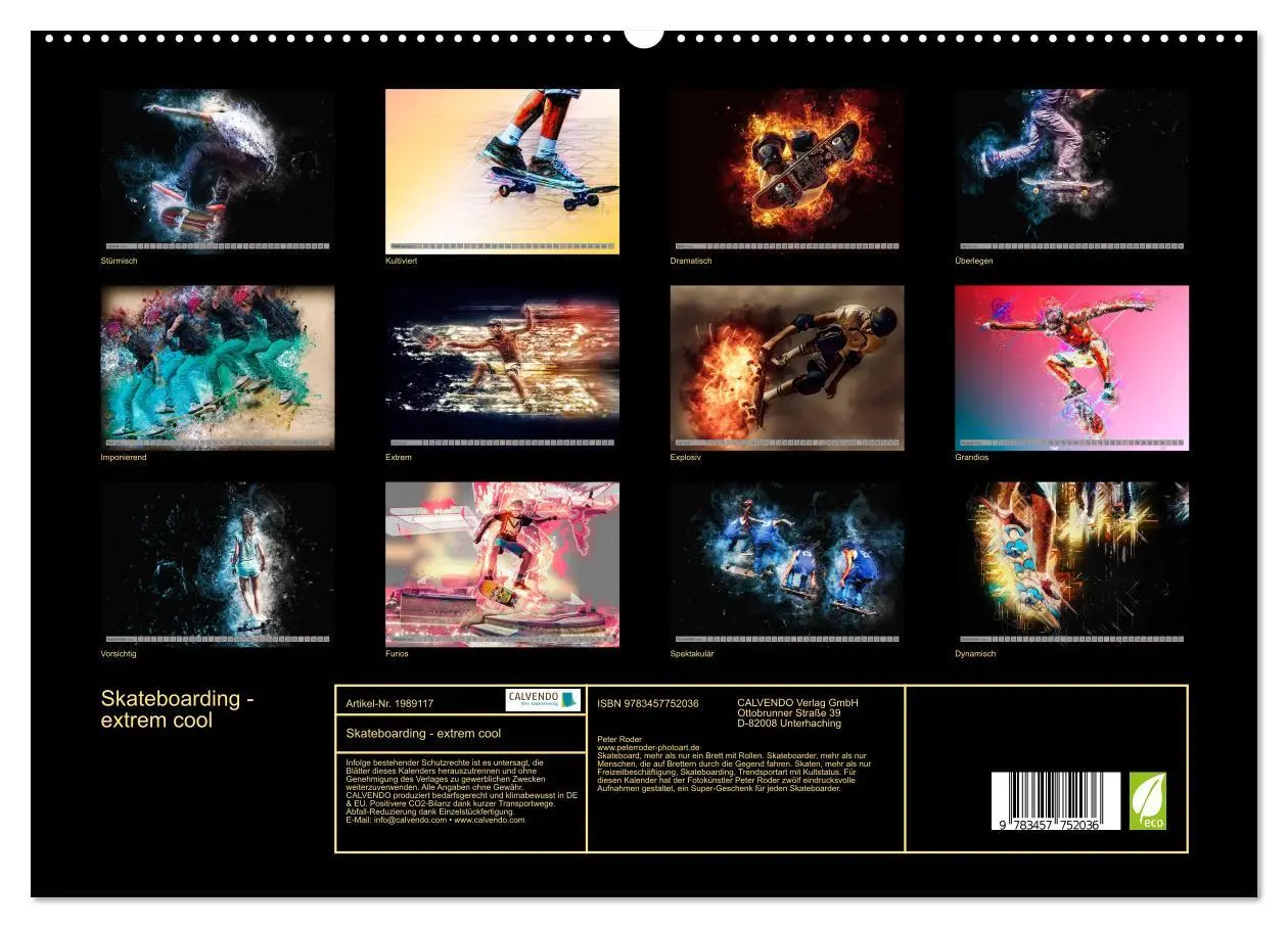Bild: 9783457752036 | Skateboarding - extrem cool (hochwertiger Premium Wandkalender 2026...