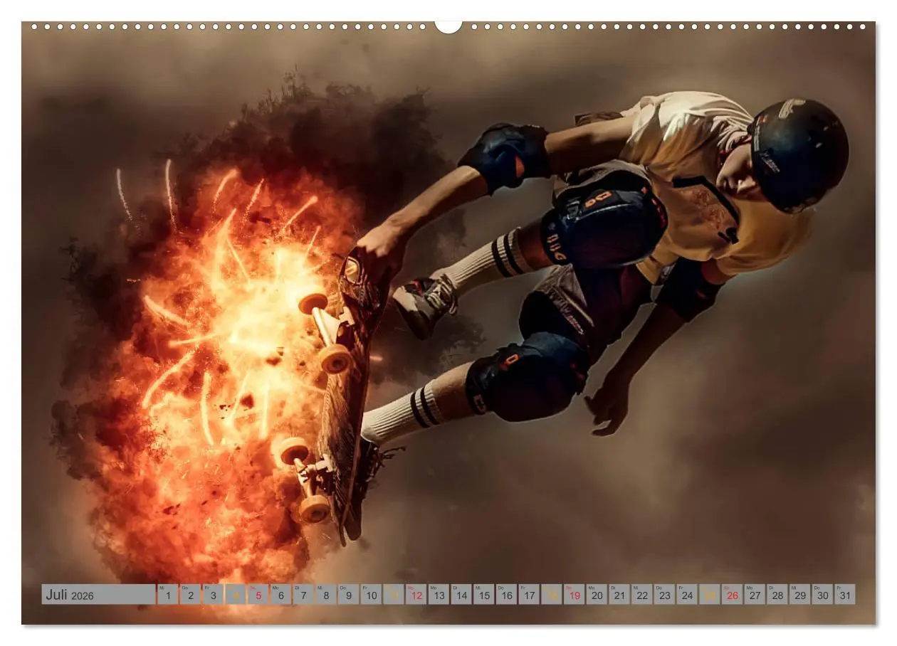 Bild: 9783457752036 | Skateboarding - extrem cool (hochwertiger Premium Wandkalender 2026...