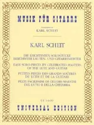 Cover: 9783702412036 | Die leichtesten Solostücke berühmter Lauten- und Gitarrenmeister