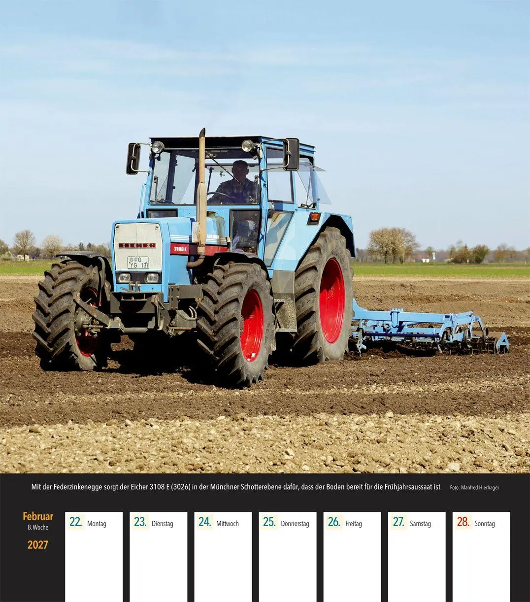Bild: 9783751612036 | Eicher Traktoren 2027 | Wochenkalender mit 53 Abbildungen | Kalender