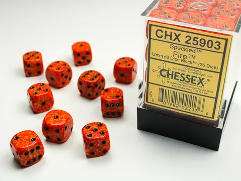 Cover: 601982022136 | Speckled® 12mm d6 Fire Dice Block™ (36 dice) | deutsch | Chessex