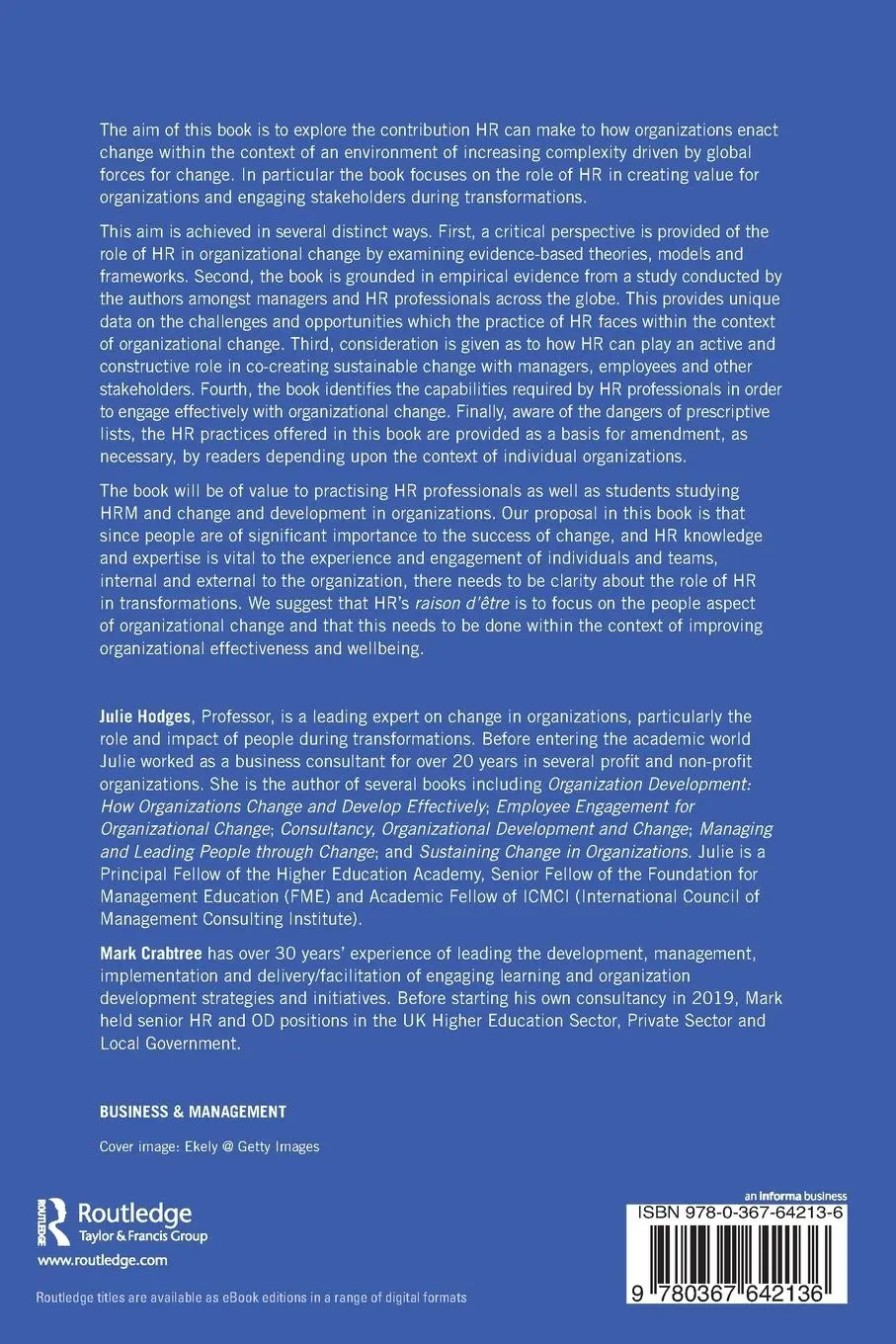 Rückseite: 9780367642136 | Reshaping HR | The Role of HR in Organizational Change | Taschenbuch