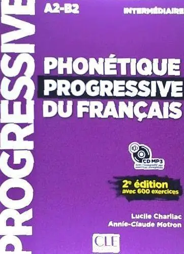 Cover: 9782090382136 | Phonetique progressive du francais: Niveau intermediaire (A2/B1) + CD