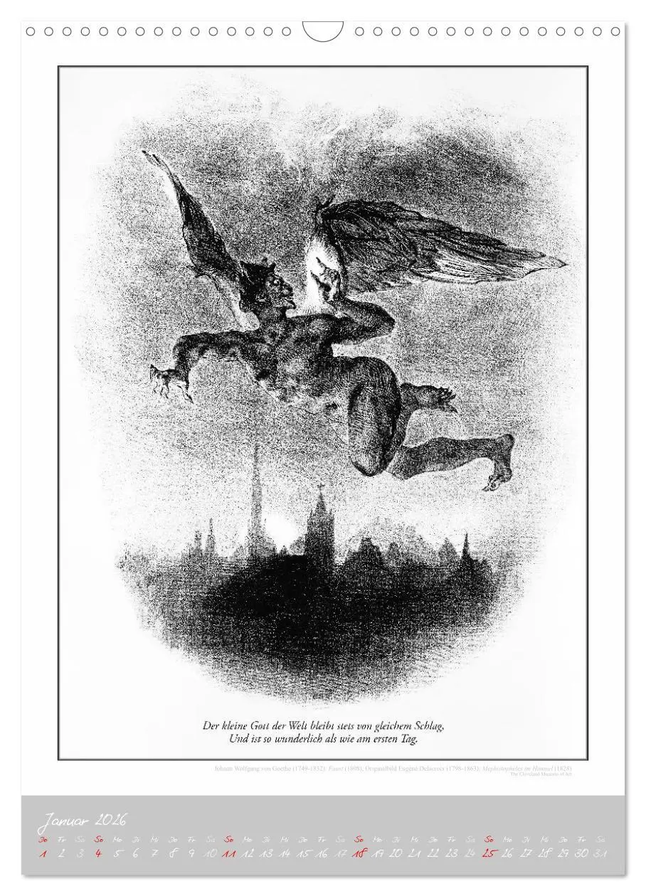 Bild: 9783457292136 | Faust - Weltliteraturkalender (Wandkalender 2026 DIN A3 hoch),...