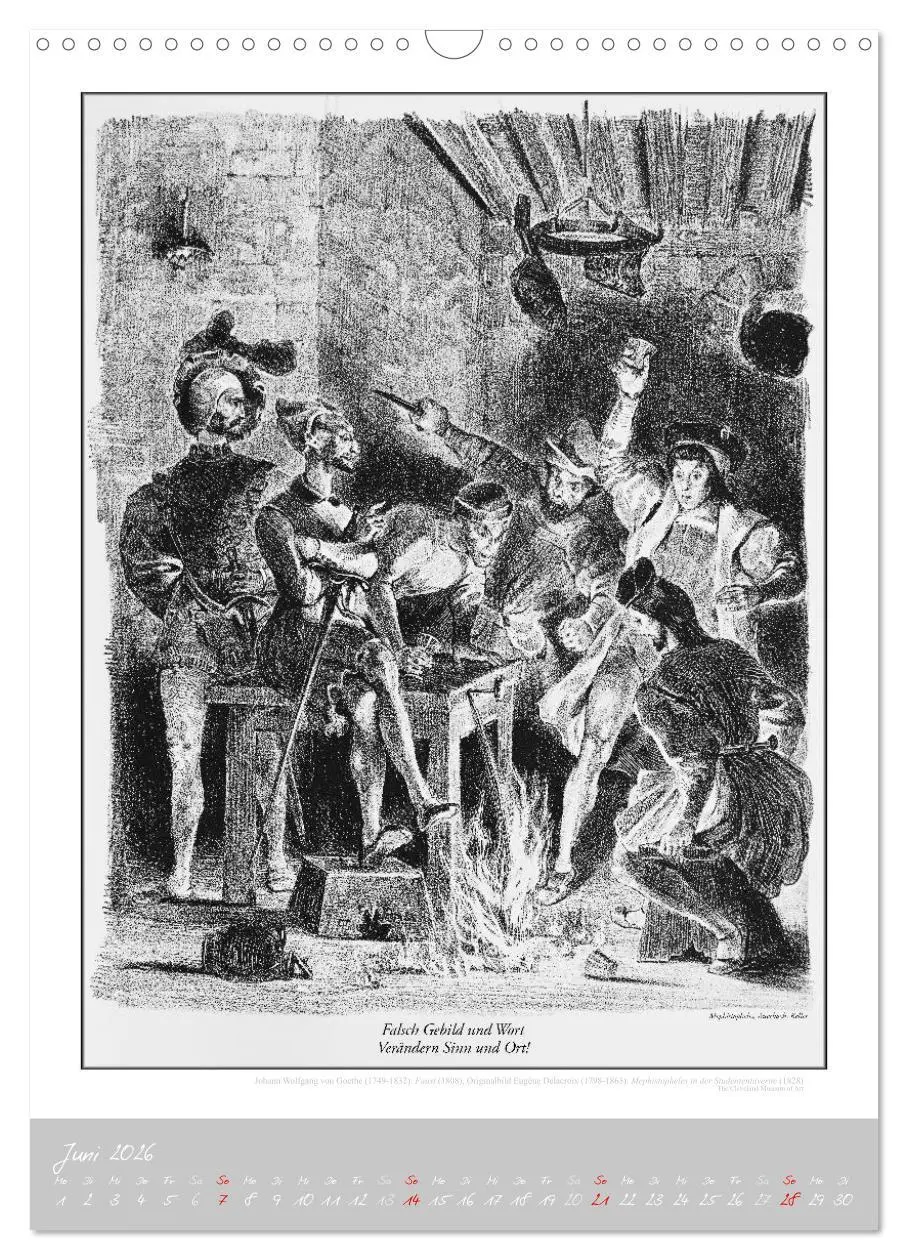 Bild: 9783457292136 | Faust - Weltliteraturkalender (Wandkalender 2026 DIN A3 hoch),...
