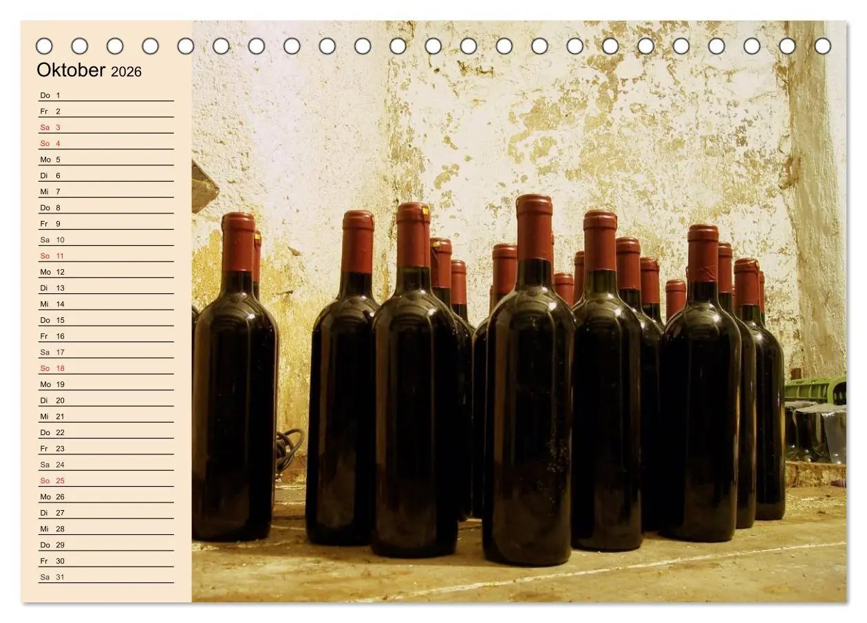 Bild: 9783457982136 | Weinanbau. Von der Traube zum Wein (Tischkalender 2026 DIN A5...