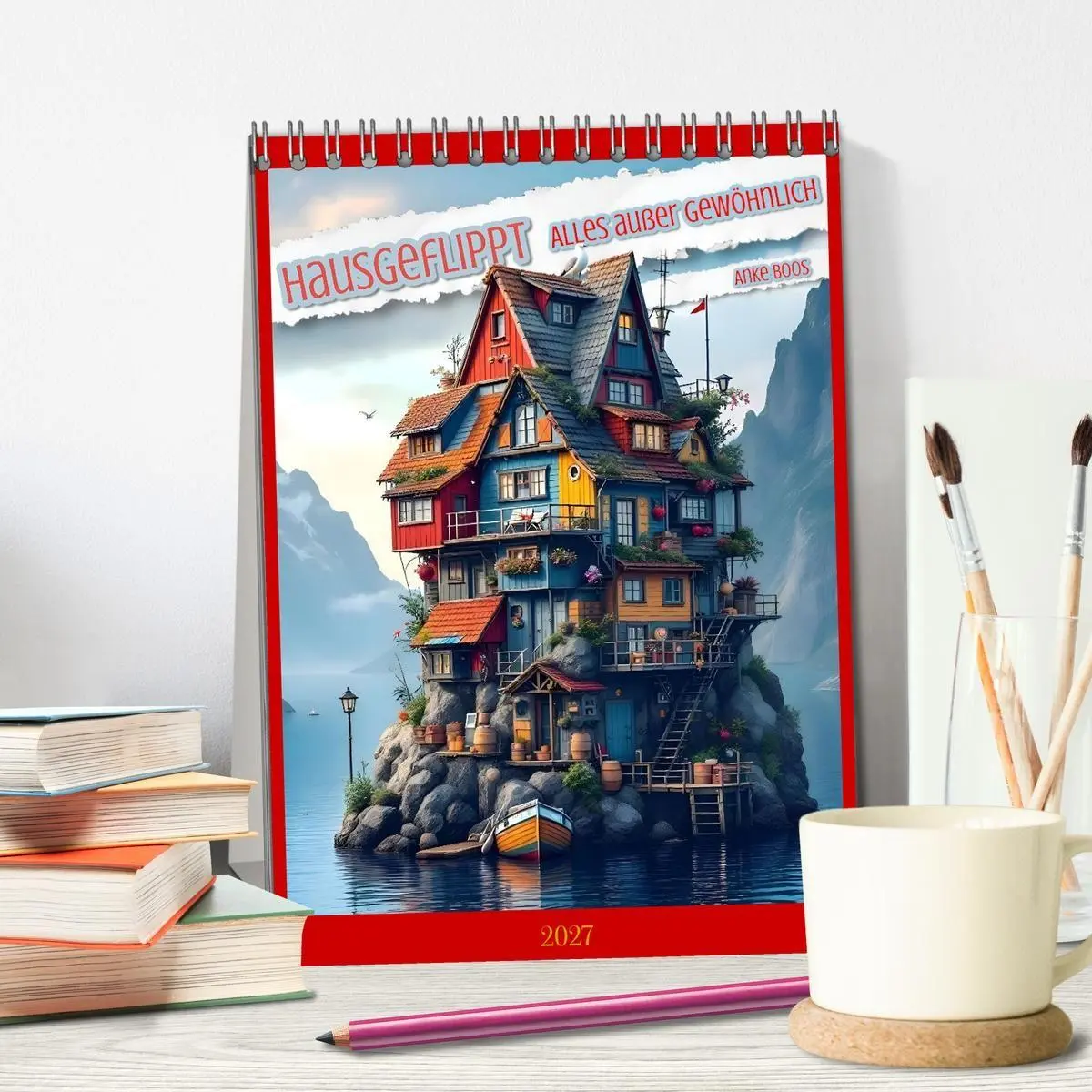Bild: 9783516902136 | Hausgeflippt (Tischkalender 2027 DIN A5 hoch), CALVENDO Monatskalender