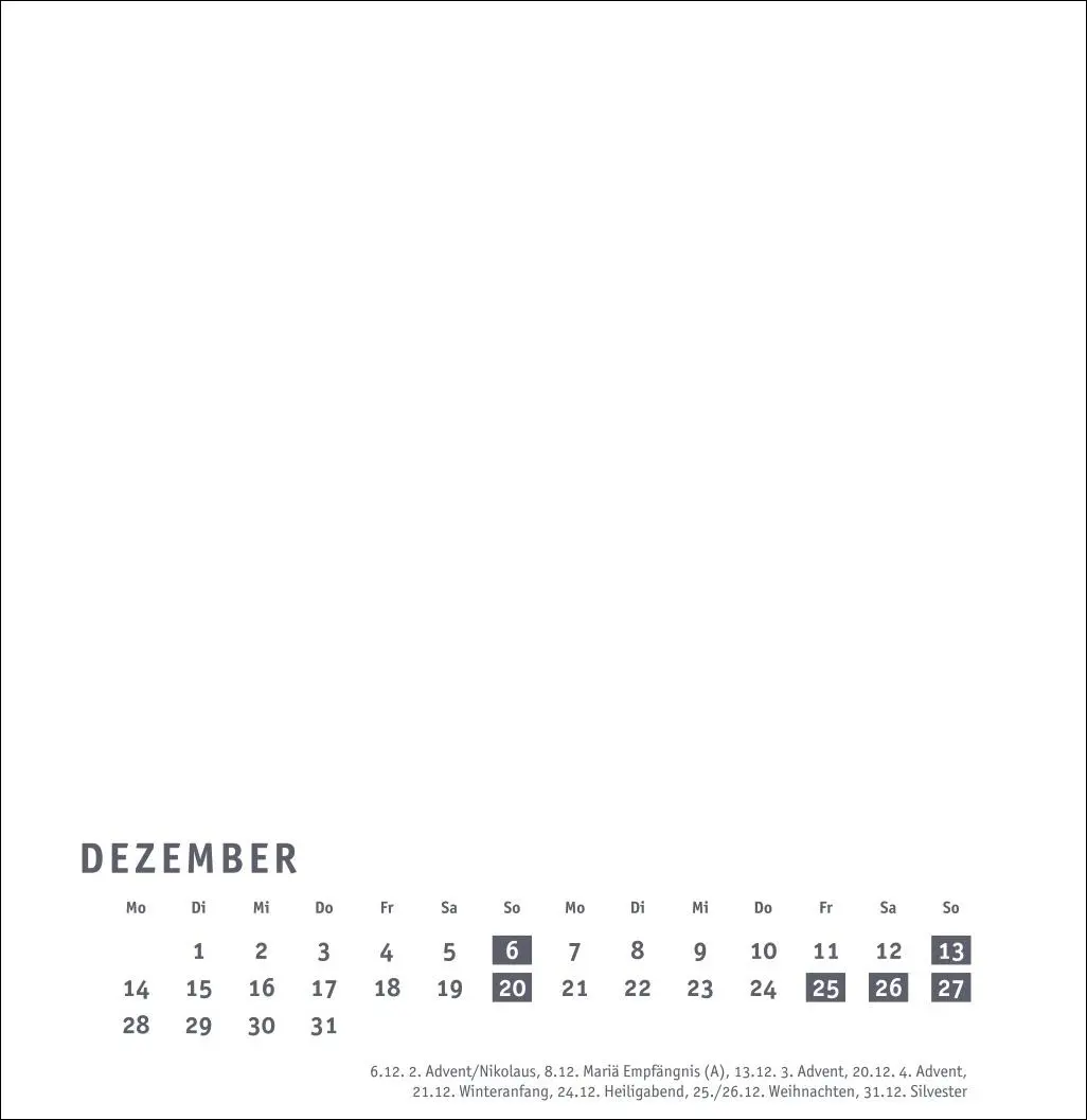 Bild: 9783756412136 | Premium-Bastelkalender weiß groß 2026 | Kalender | Spiralbindung