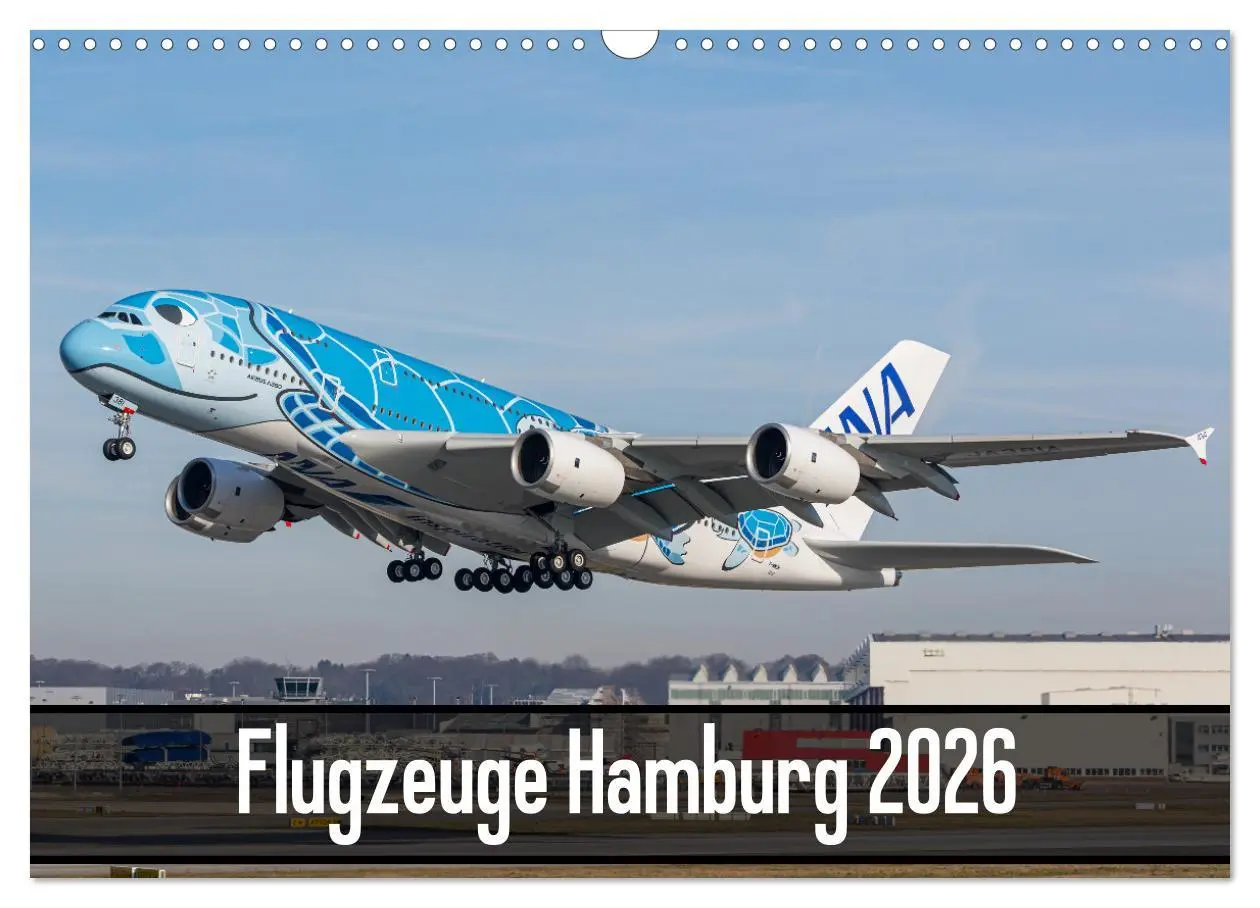 Cover: 9783457662236 | Flugzeuge Hamburg 2026 (Wandkalender 2026 DIN A3 quer), CALVENDO...
