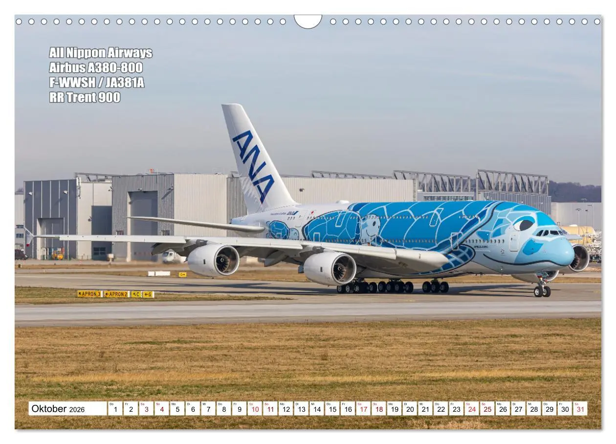 Bild: 9783457662236 | Flugzeuge Hamburg 2026 (Wandkalender 2026 DIN A3 quer), CALVENDO...