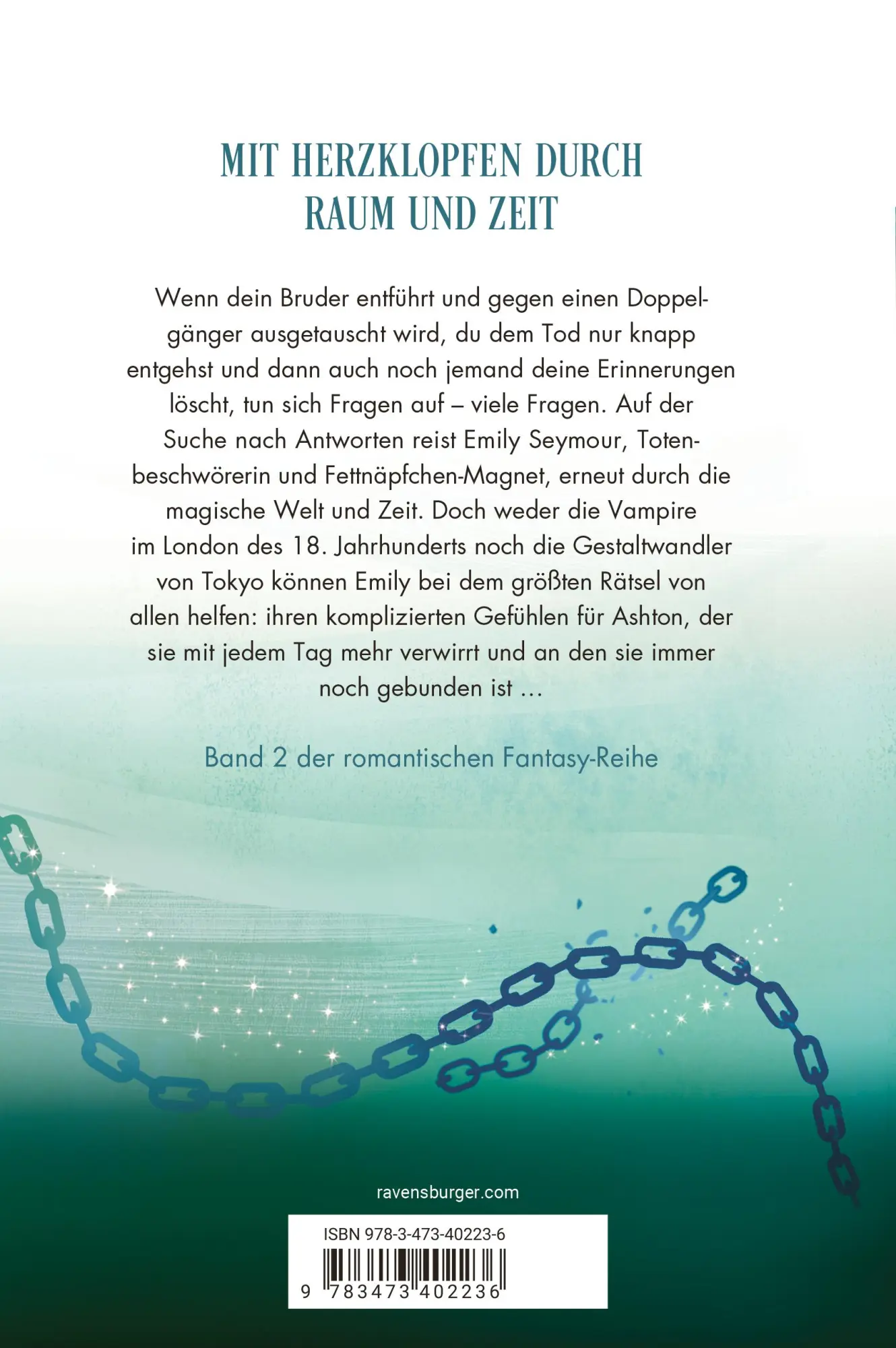 Rückseite: 9783473402236 | Emily Seymour, Band 2 - Zeitreisen für Fortgeschrittene | Jager | Buch