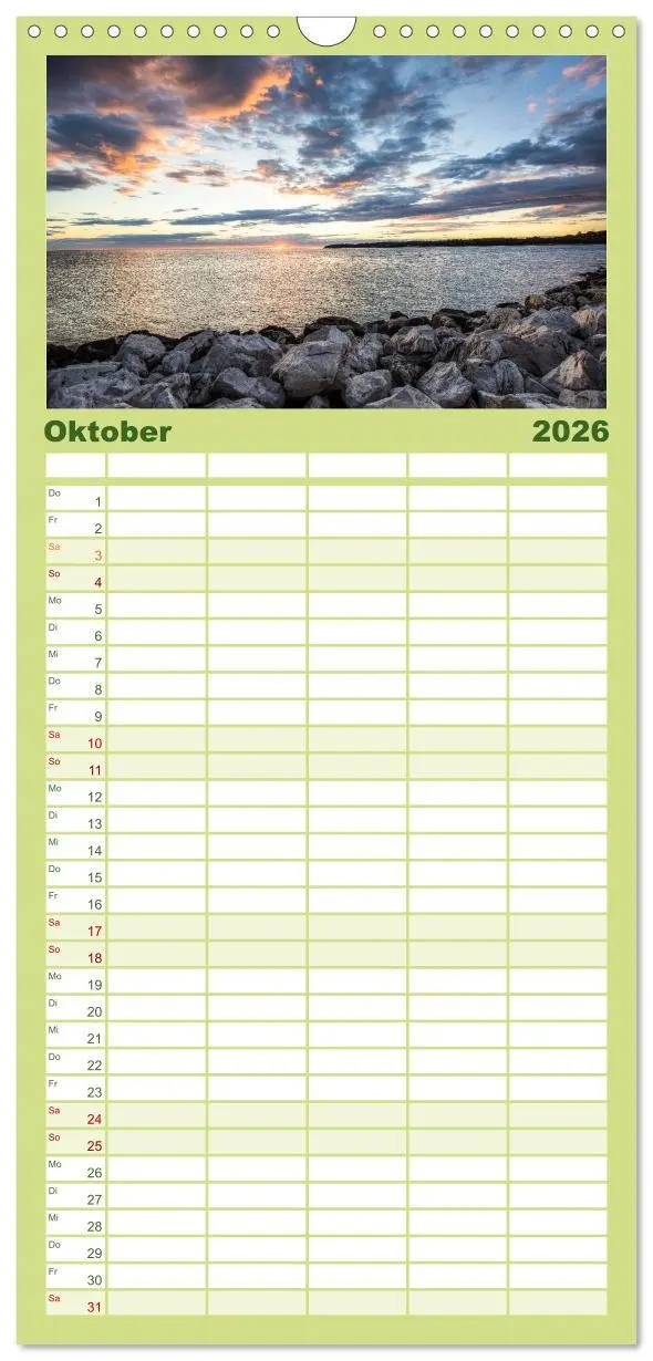 Bild: 9783516512236 | Familienplaner 2026 - Istrien, der Flair des Südens mit 5 Spalten...