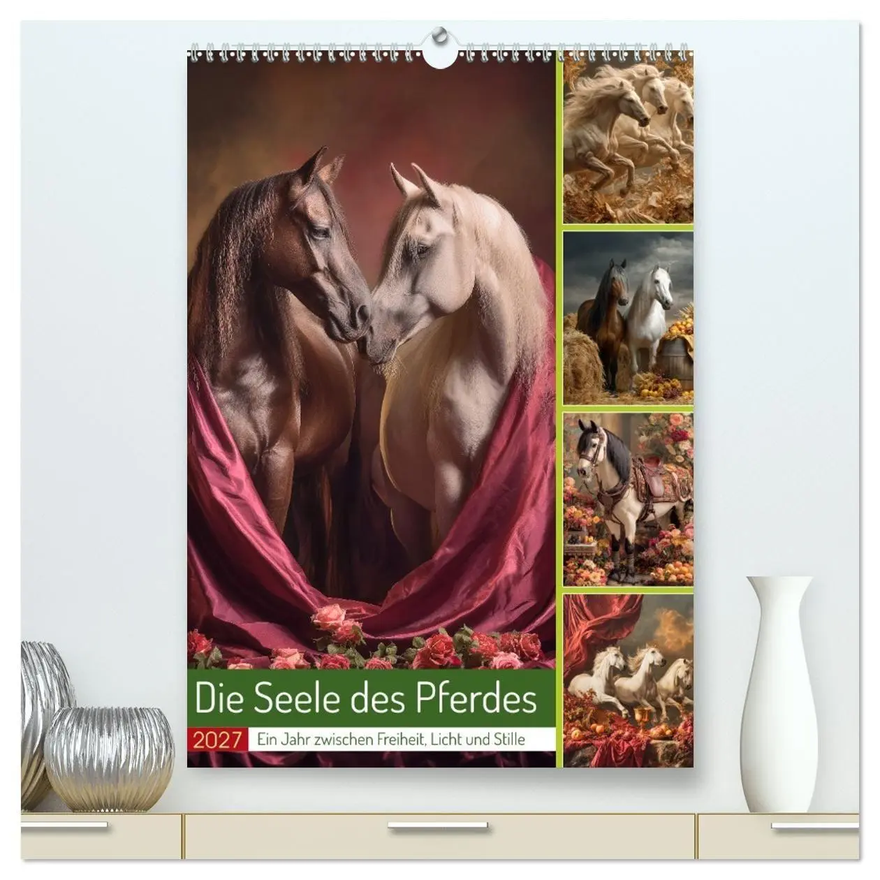 Cover: 9783516752236 | Edle Pferde (hochwertiger Premium Wandkalender 2027 DIN A2 hoch),...