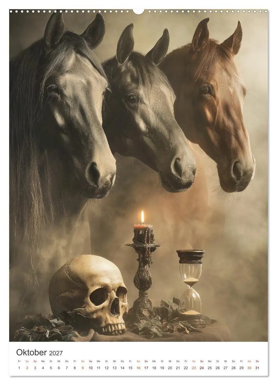 Bild: 9783516752236 | Edle Pferde (hochwertiger Premium Wandkalender 2027 DIN A2 hoch),...