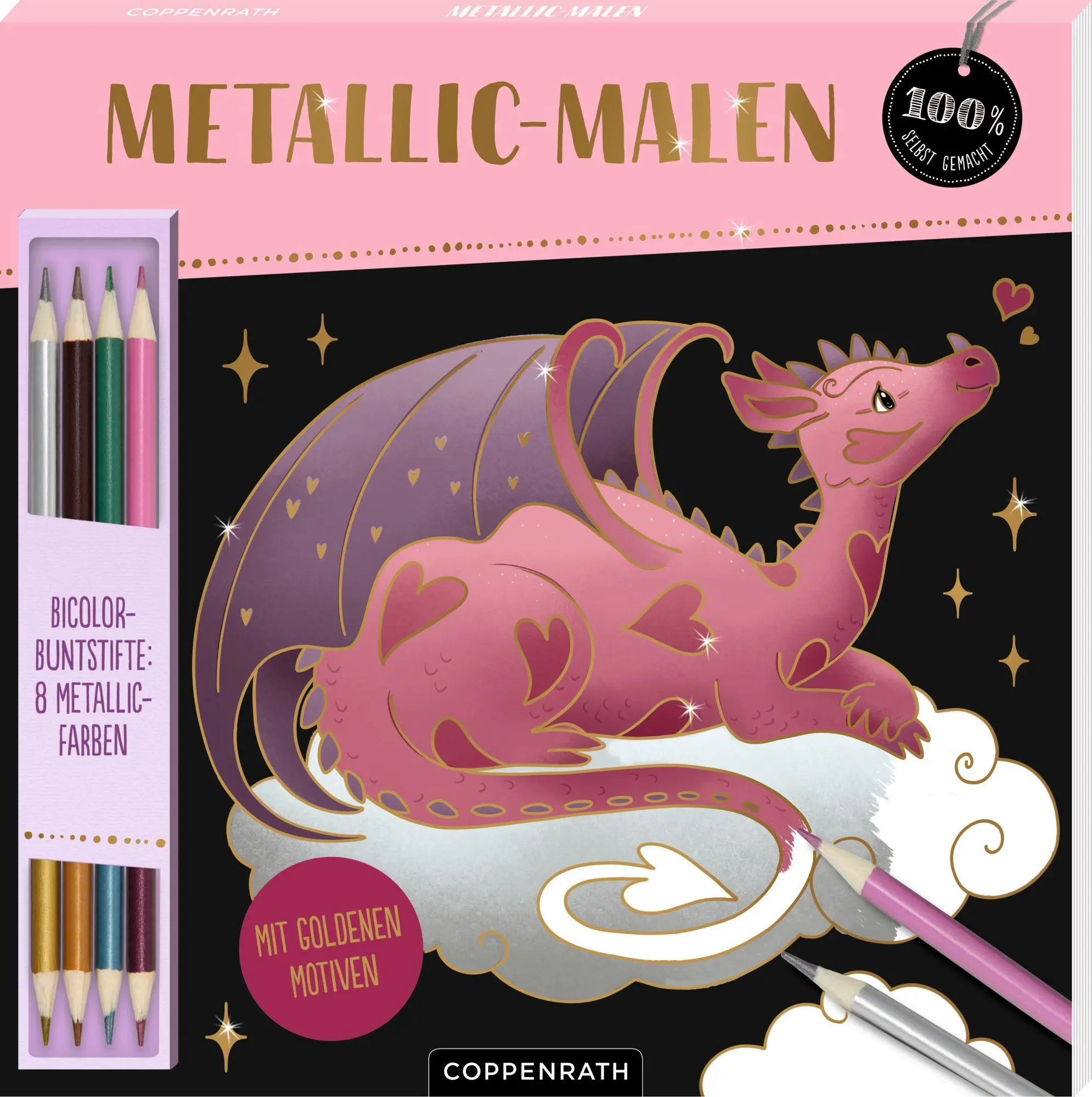 Cover: 9783649652236 | Metallic-Malen Fantasy | Bicolor-Buntstifte: 8 Metallic-Farben | Buch