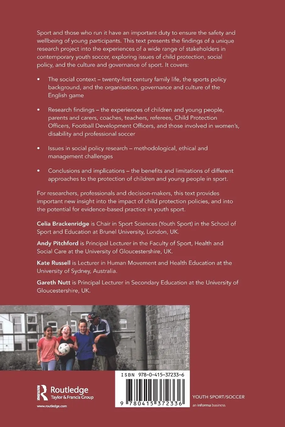 Rückseite: 9780415372336 | Child Welfare in Football | Celia Brackenridge (u. a.) | Taschenbuch