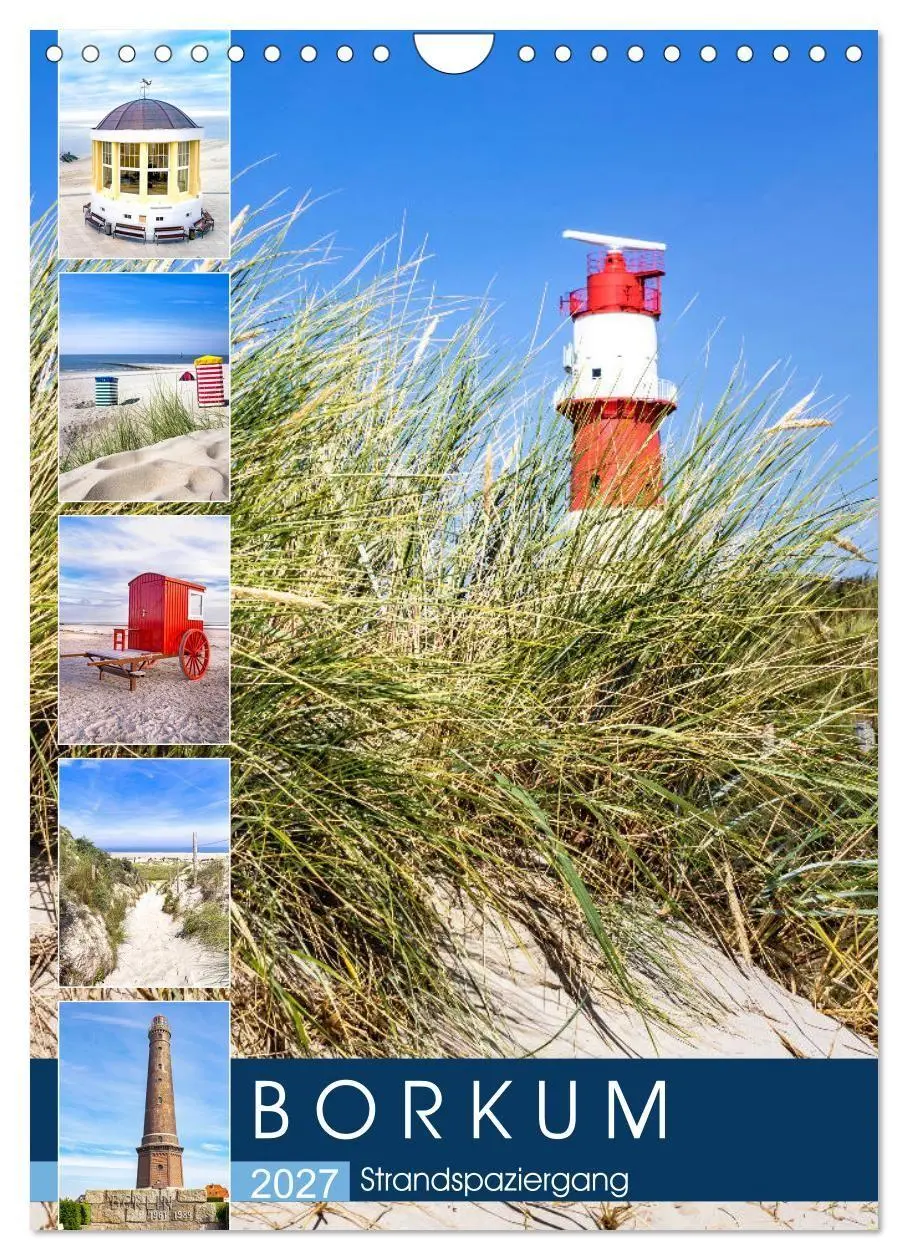 Cover: 9783569692336 | Borkum Strandspaziergang (Wandkalender 2027 DIN A4 hoch), CALVENDO...