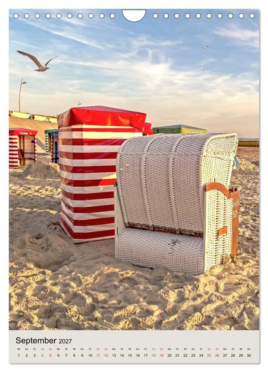 Bild: 9783569692336 | Borkum Strandspaziergang (Wandkalender 2027 DIN A4 hoch), CALVENDO...