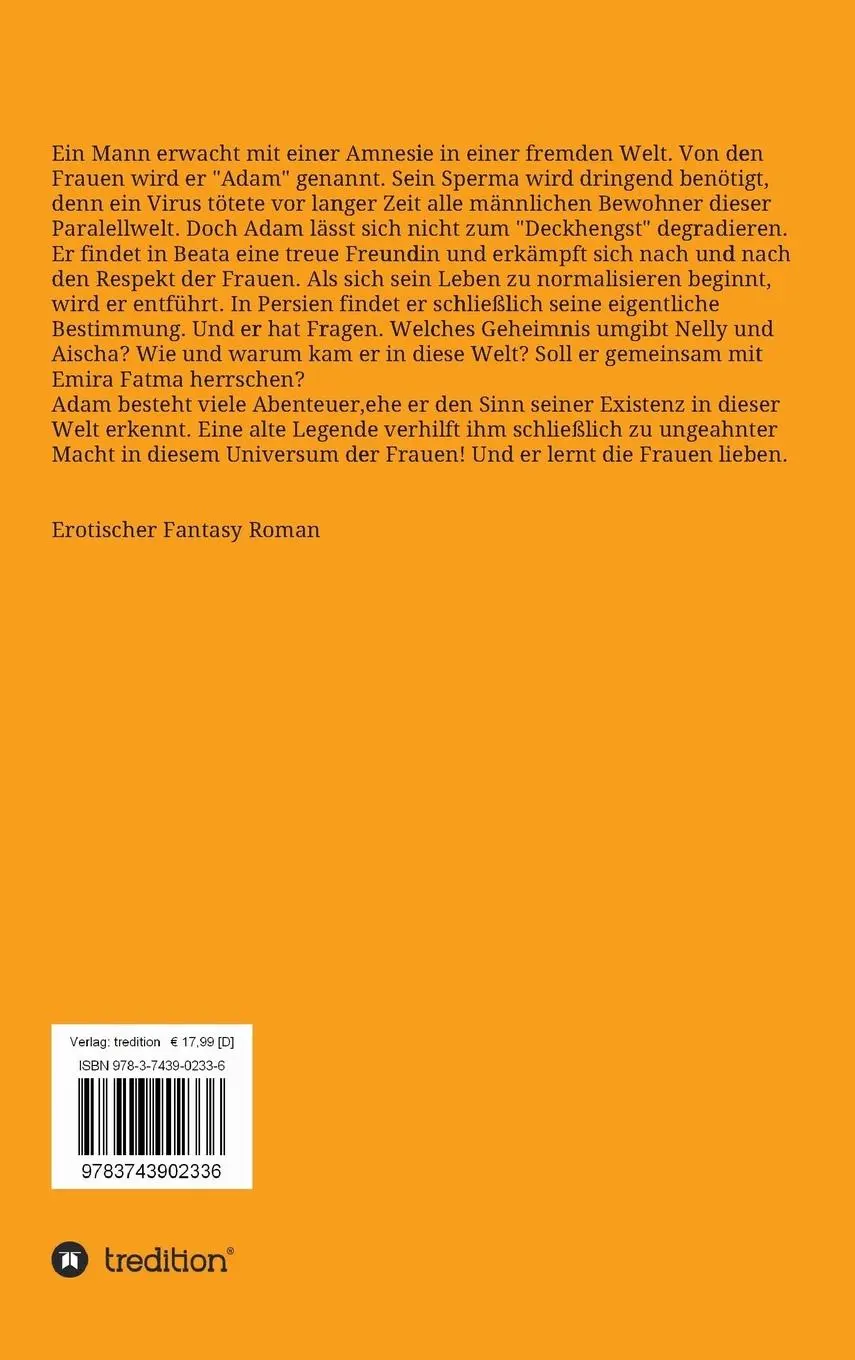 Rückseite: 9783743902336 | Universum der Frauen | Erotischer Fantasy Roman | Volker Groh | Buch