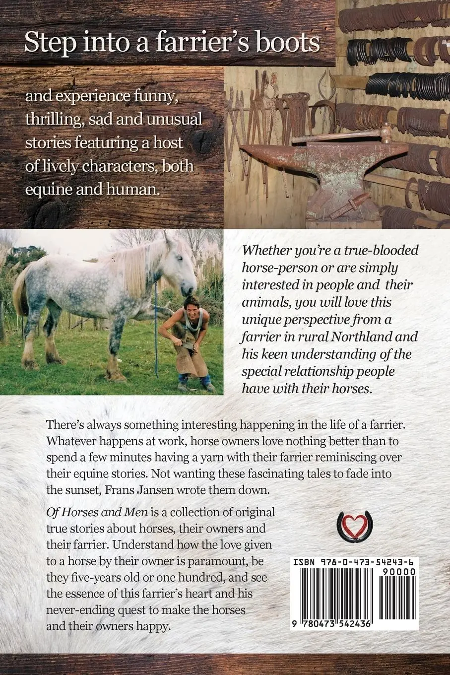 Rückseite: 9780473542436 | Of Horses and Men | True tales from a rural New Zealand farrier | Buch