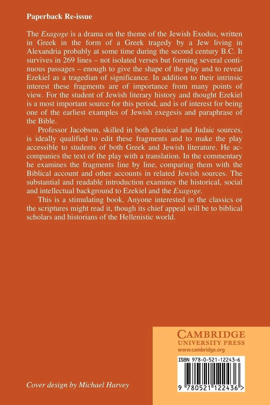 Rückseite: 9780521122436 | The Exagoge of Ezekiel | Howard Jacobson (u. a.) | Taschenbuch | 2009