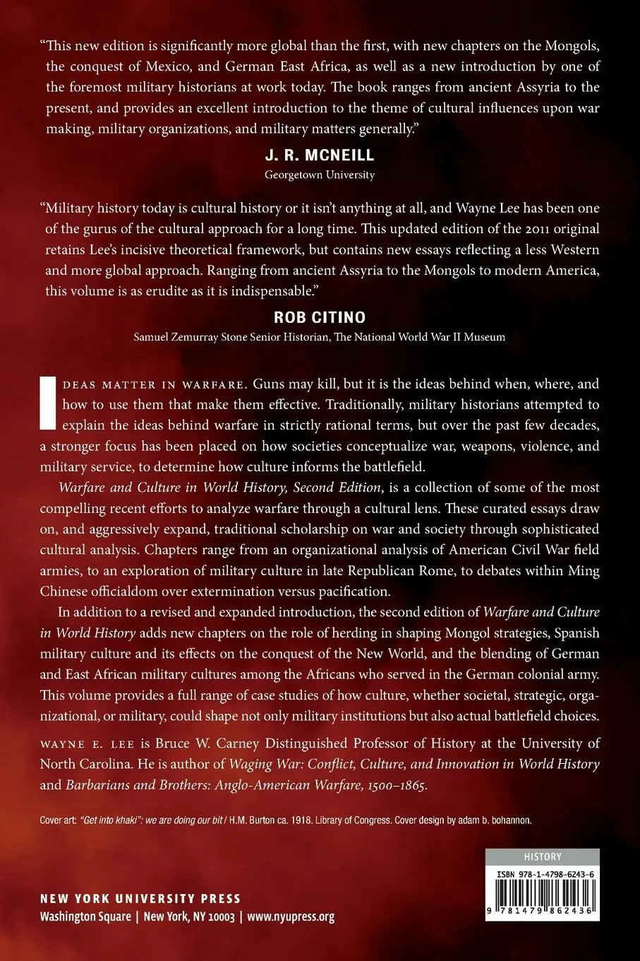 Rückseite: 9781479862436 | Warfare and Culture in World History, Second Edition | Wayne E Lee