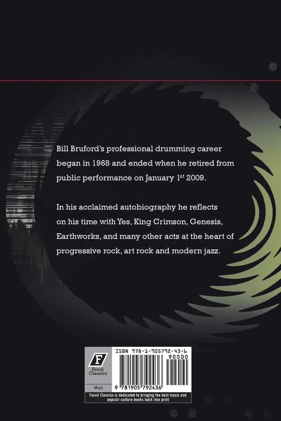 Rückseite: 9781905792436 | Bill Bruford | Bill Bruford | Taschenbuch | Englisch | 2013