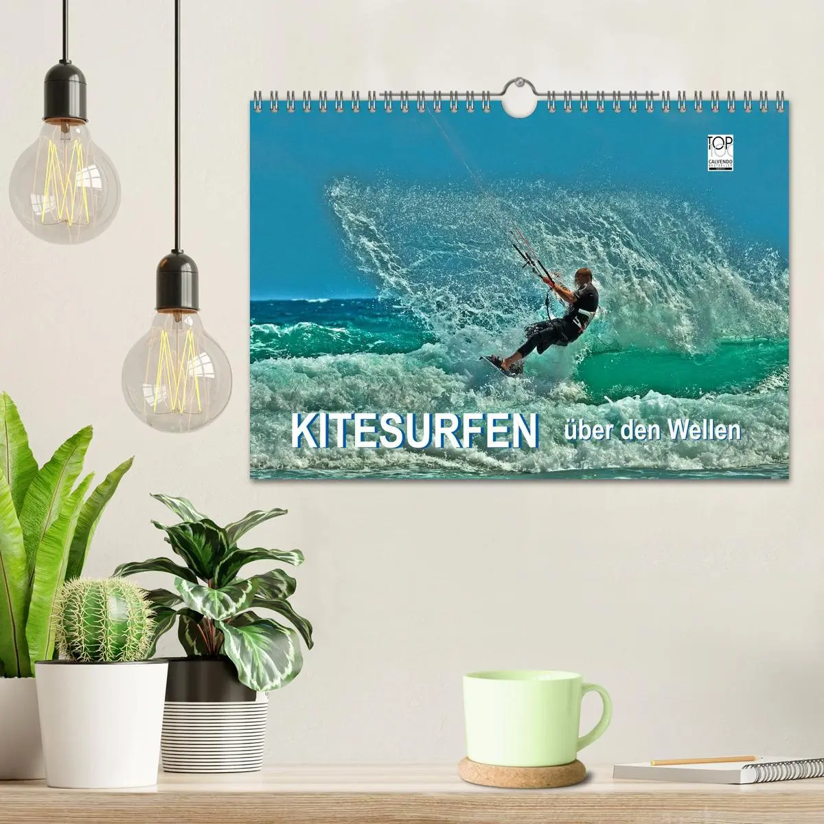 Bild: 9783516042436 | Kitesurfen - über den Wellen (Wandkalender 2026 DIN A4 quer),...