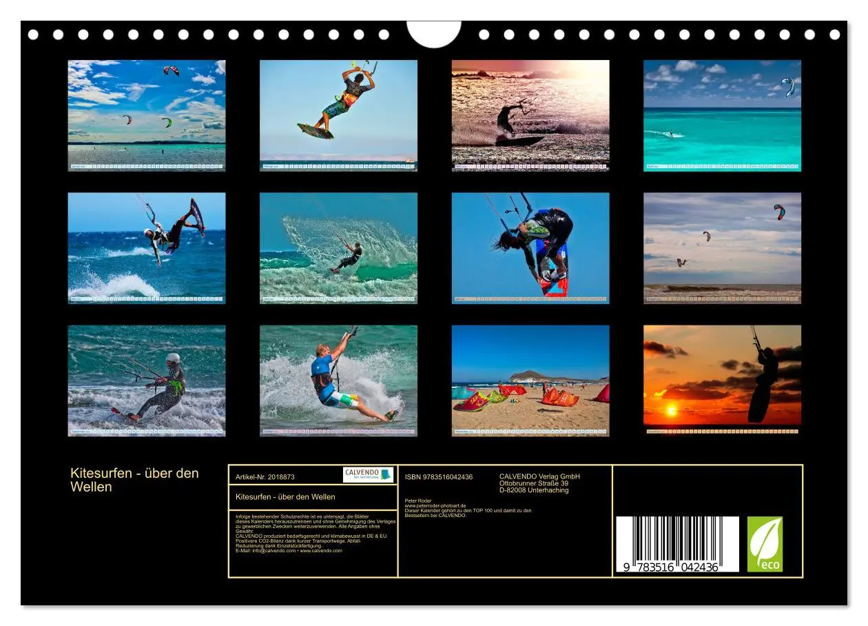 Bild: 9783516042436 | Kitesurfen - über den Wellen (Wandkalender 2026 DIN A4 quer),...