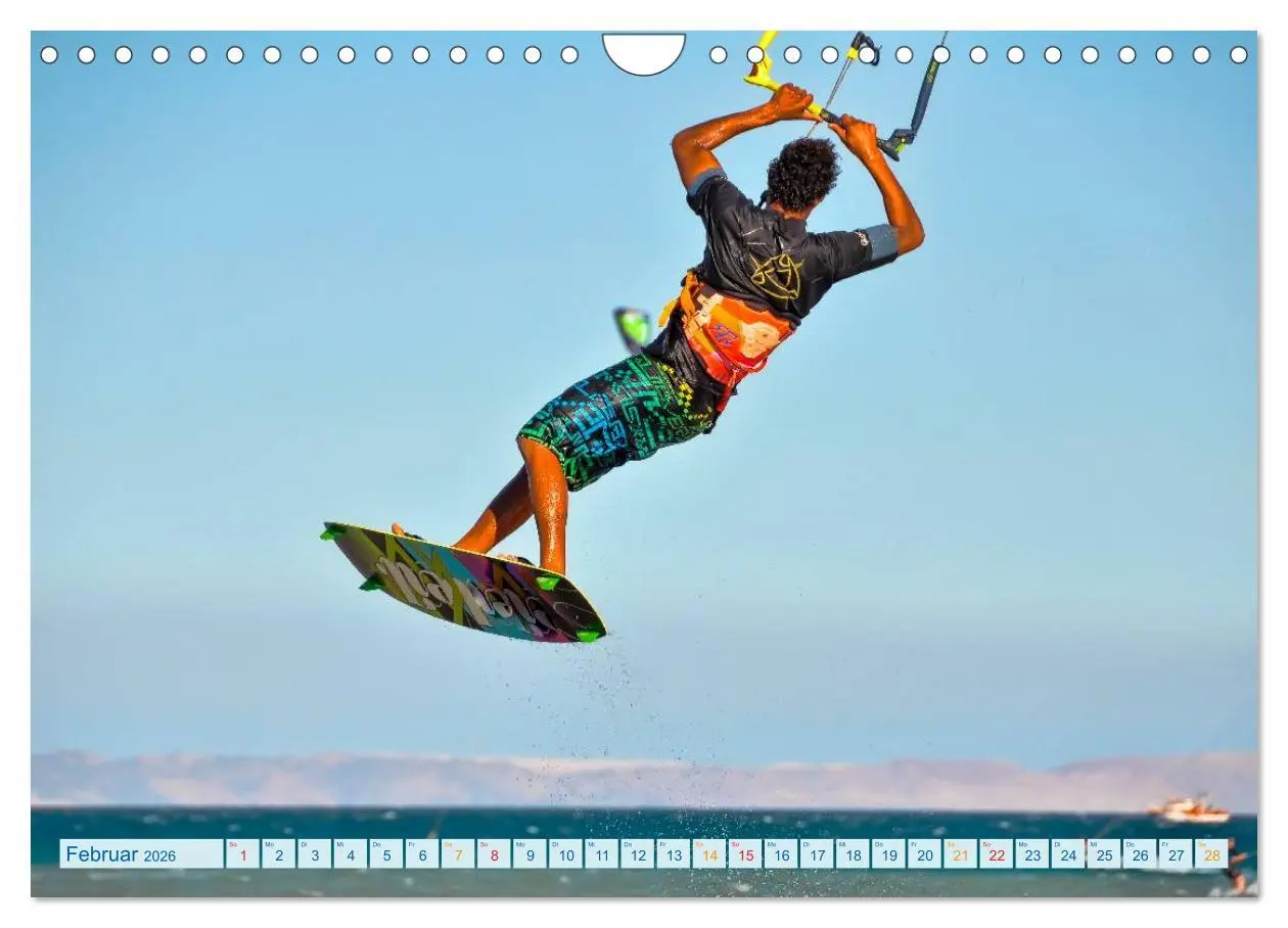 Bild: 9783516042436 | Kitesurfen - über den Wellen (Wandkalender 2026 DIN A4 quer),...