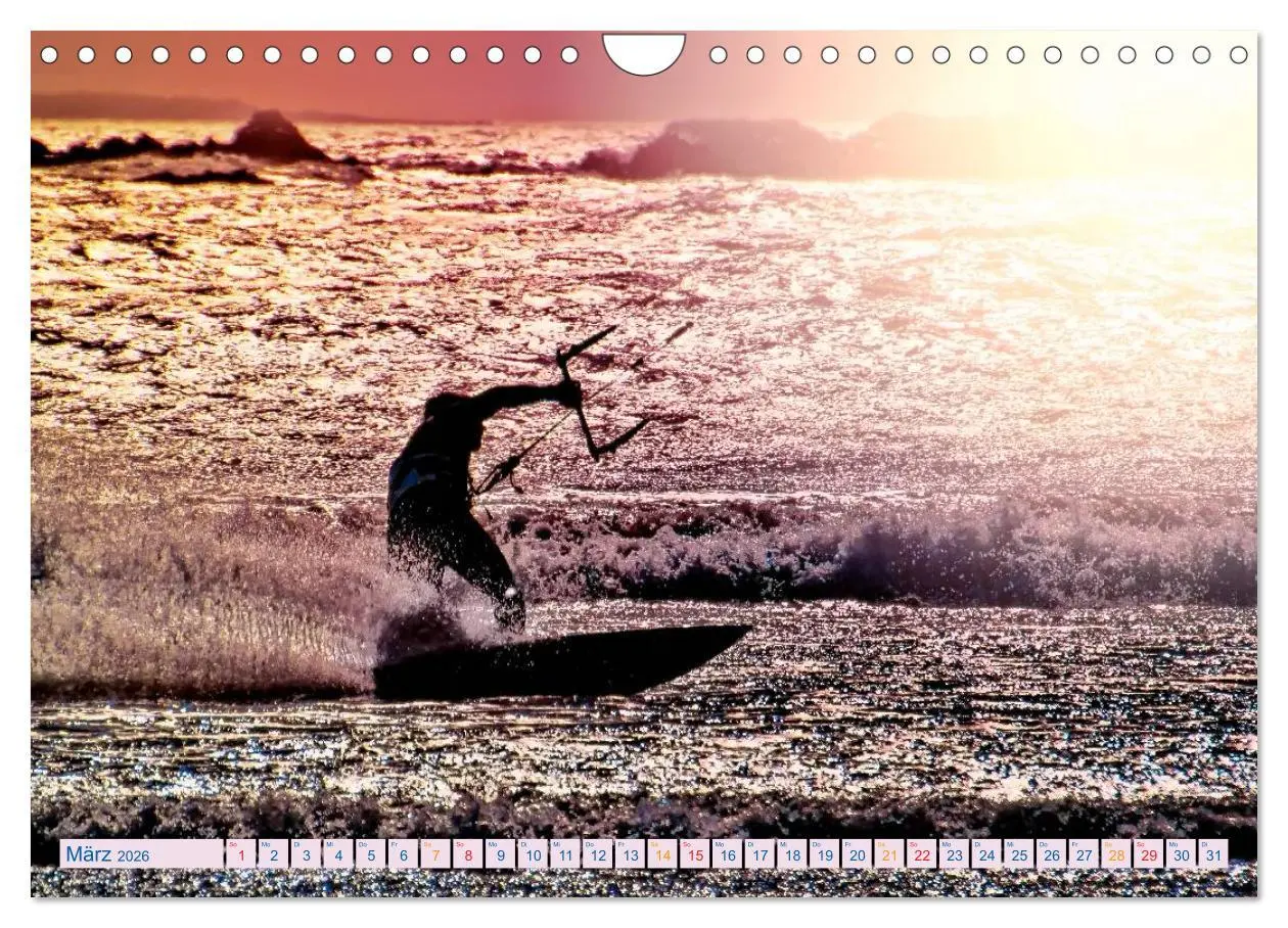 Bild: 9783516042436 | Kitesurfen - über den Wellen (Wandkalender 2026 DIN A4 quer),...