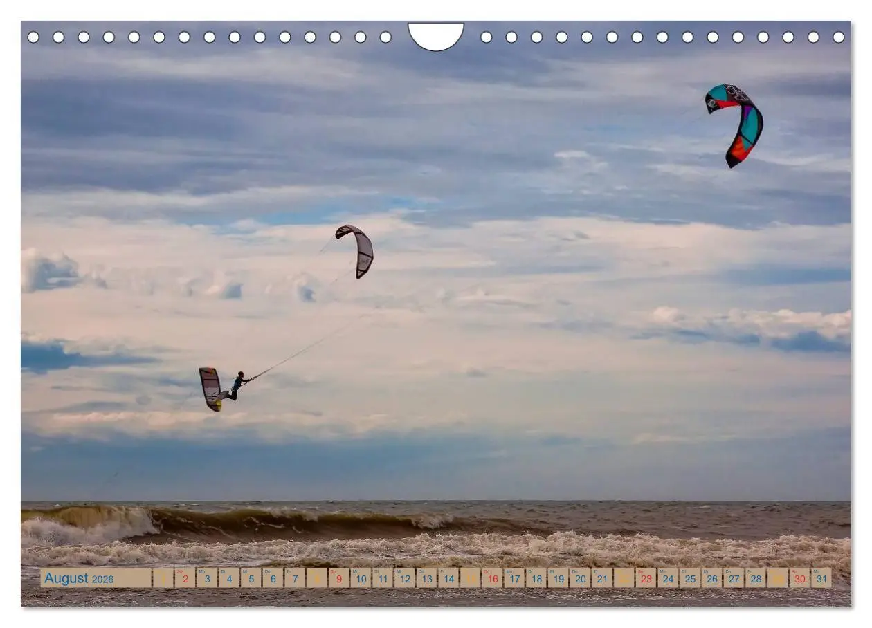 Bild: 9783516042436 | Kitesurfen - über den Wellen (Wandkalender 2026 DIN A4 quer),...
