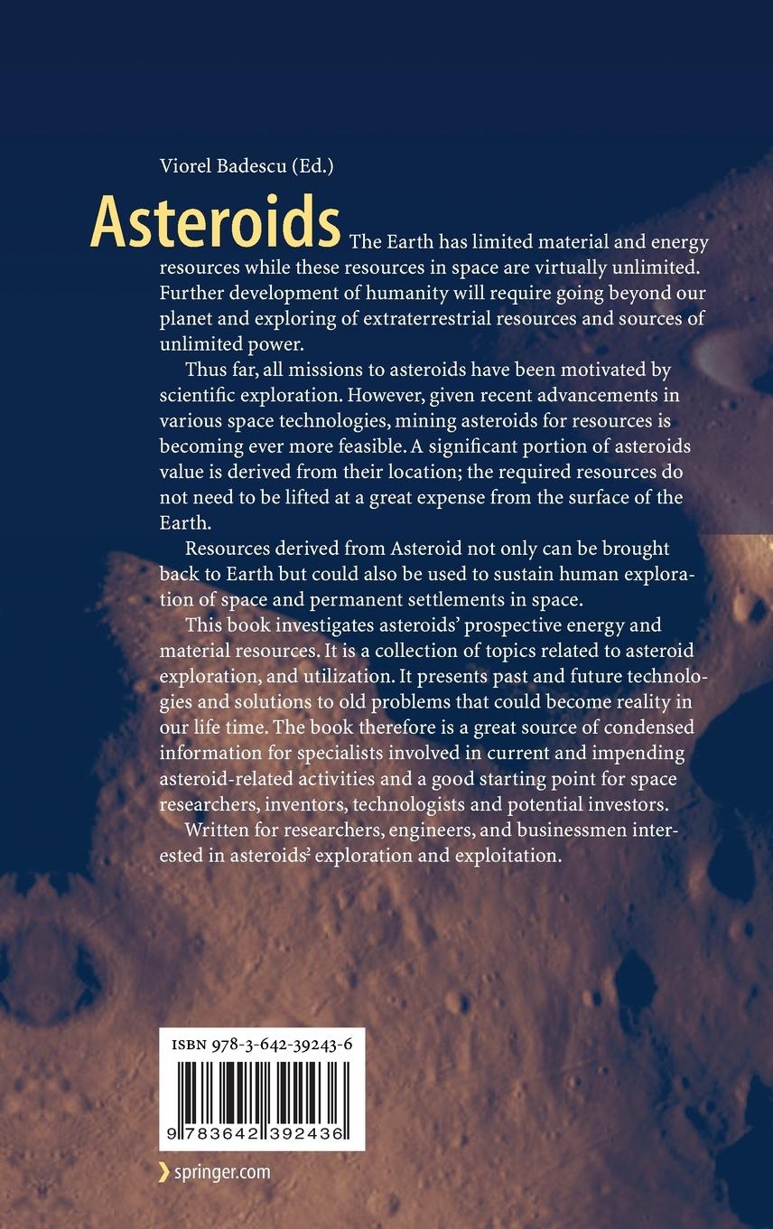 Rückseite: 9783642392436 | Asteroids | Prospective Energy and Material Resources | Viorel Badescu
