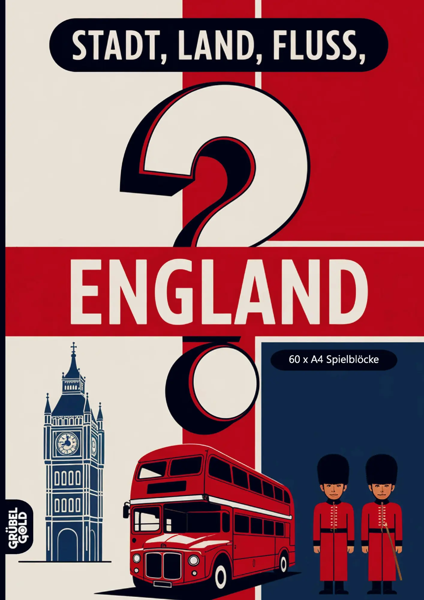 Cover: 9783693192436 | Stadt, Land, Fluss, England | Grübelgold Rätselhefte | Taschenbuch