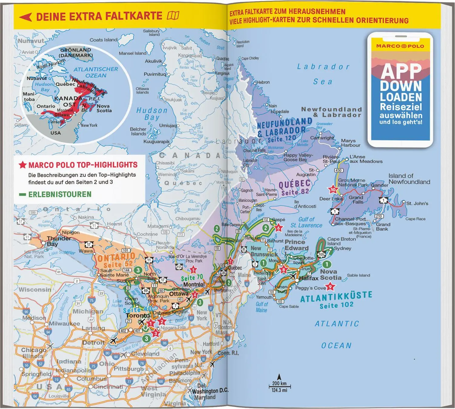 Bild: 9783829742436 | MARCO POLO Reiseführer Kanada Ost, Montreal, Toronto, Québec | Teuschl