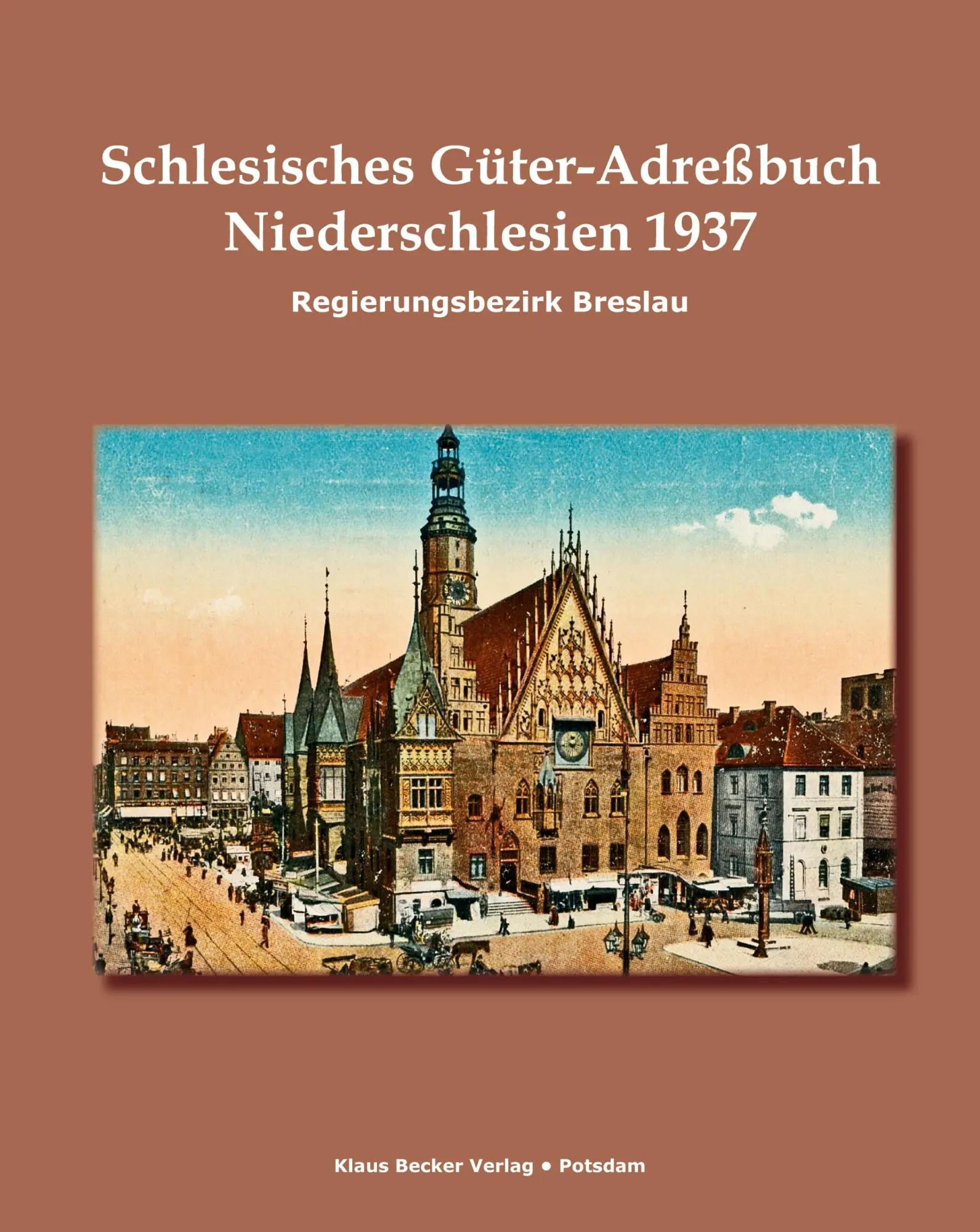 Cover: 9783883722436 | Schlesisches Güter-Adreßbuch, Regierungsbezirk Breslau 1937;...