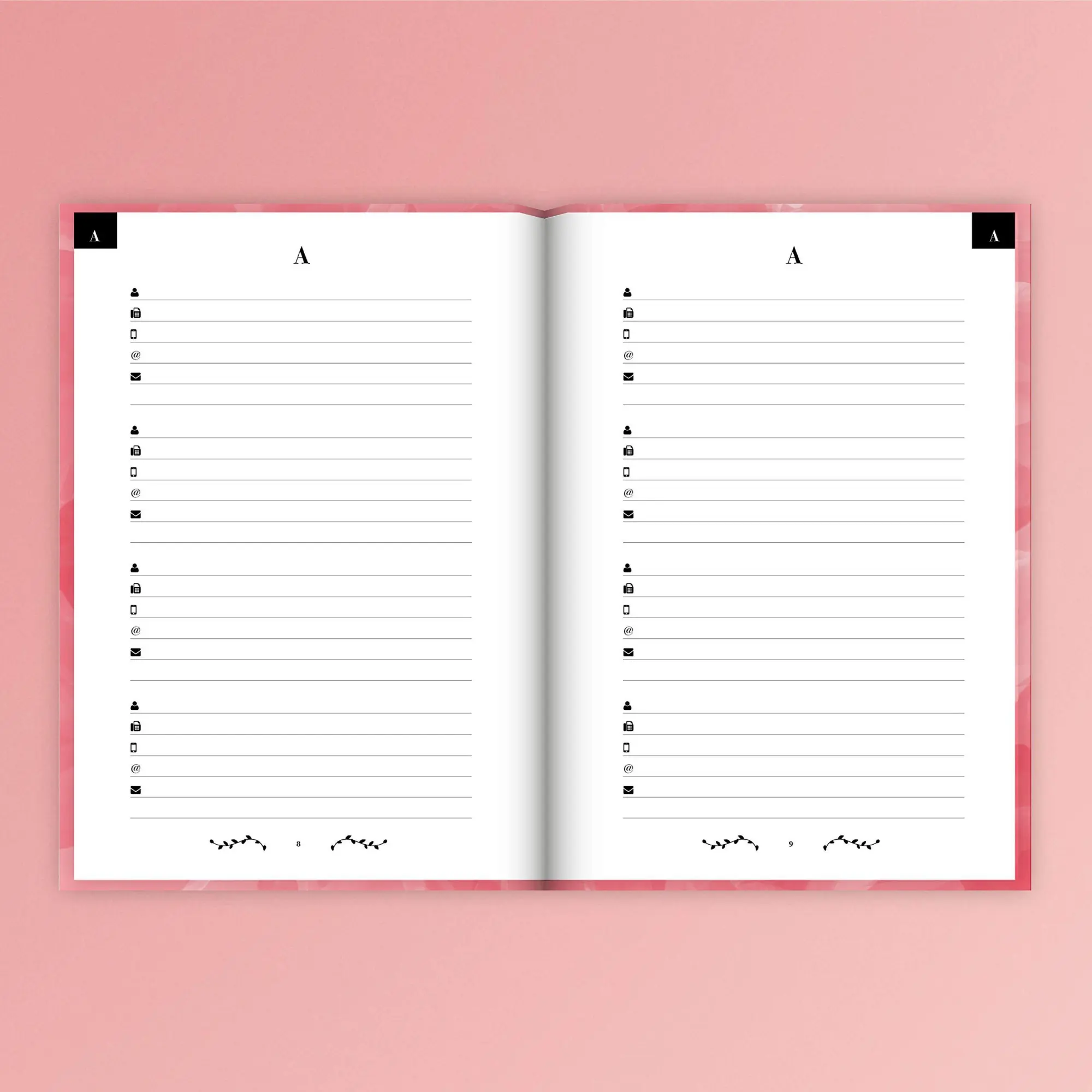 Bild: 9783966982436 | Adressbuch mit Geburtstagskalender Kontaktbuch in DIN A5...