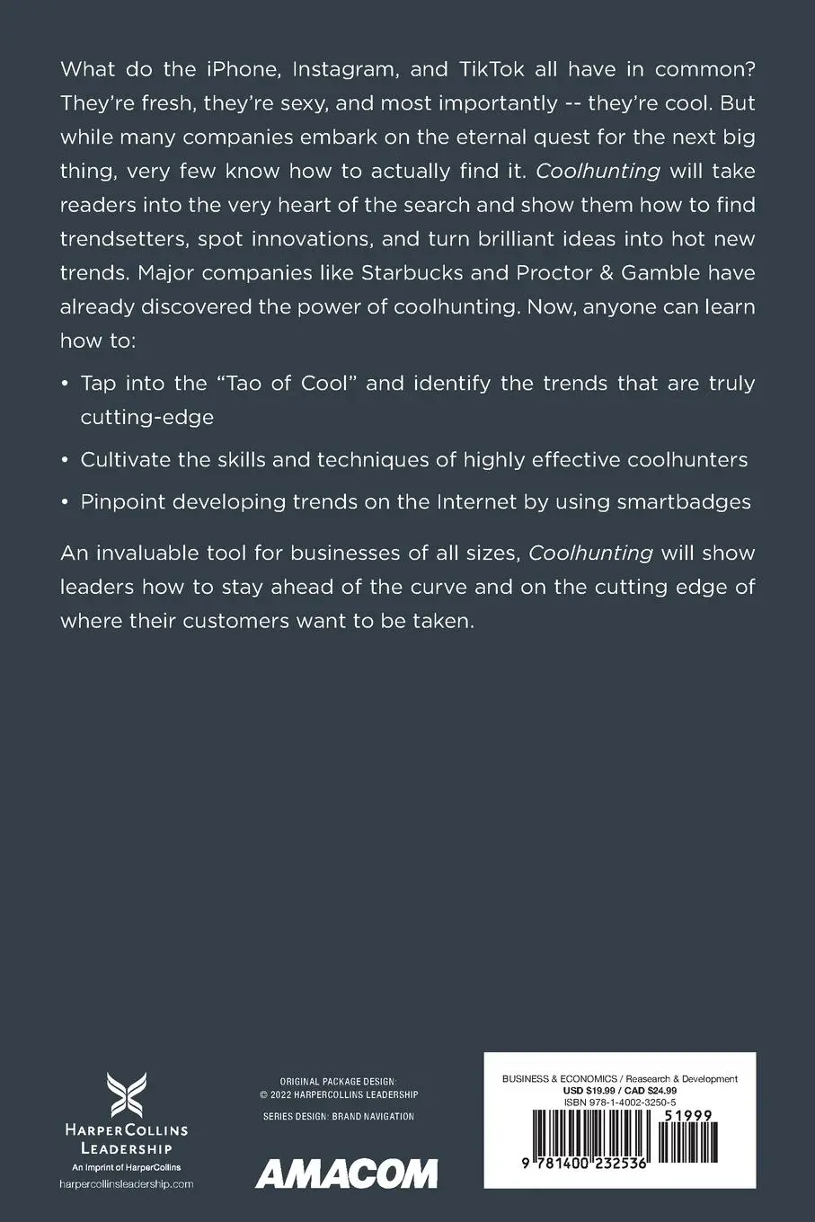 Rückseite: 9781400232536 | The Coolhunting | Chasing Down the Next Big Thing | Peter Gloor | Buch