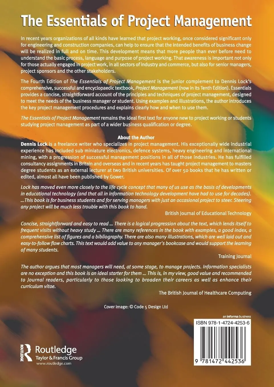 Rückseite: 9781472442536 | The Essentials of Project Management | Dennis Lock | Taschenbuch