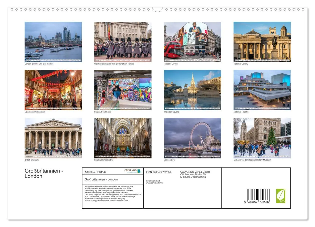 Bild: 9783457702536 | Großbritannien - London (hochwertiger Premium Wandkalender 2026 DIN...
