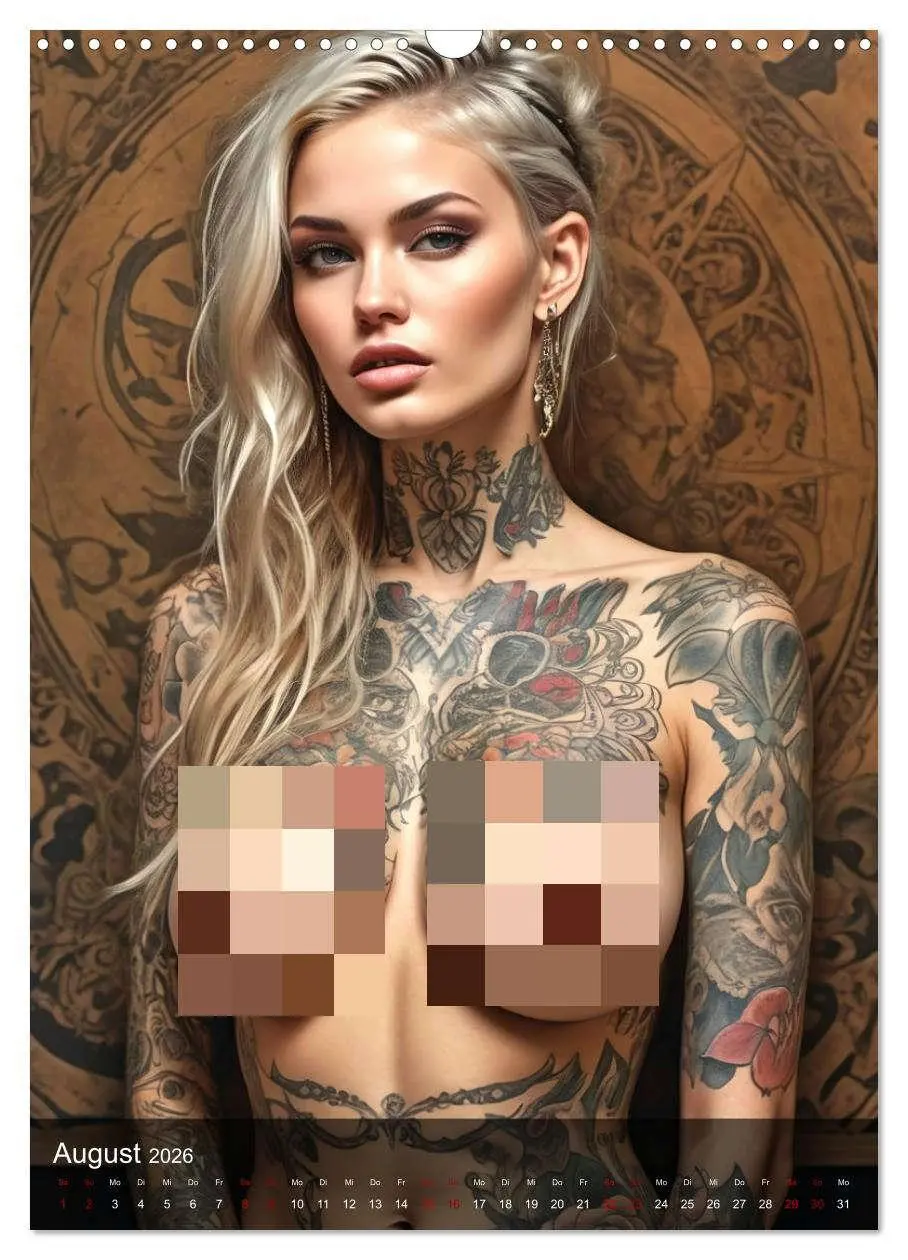 Bild: 9783516272536 | Tattoo Queens (Wandkalender 2026 DIN A3 hoch), CALVENDO Monatskalender