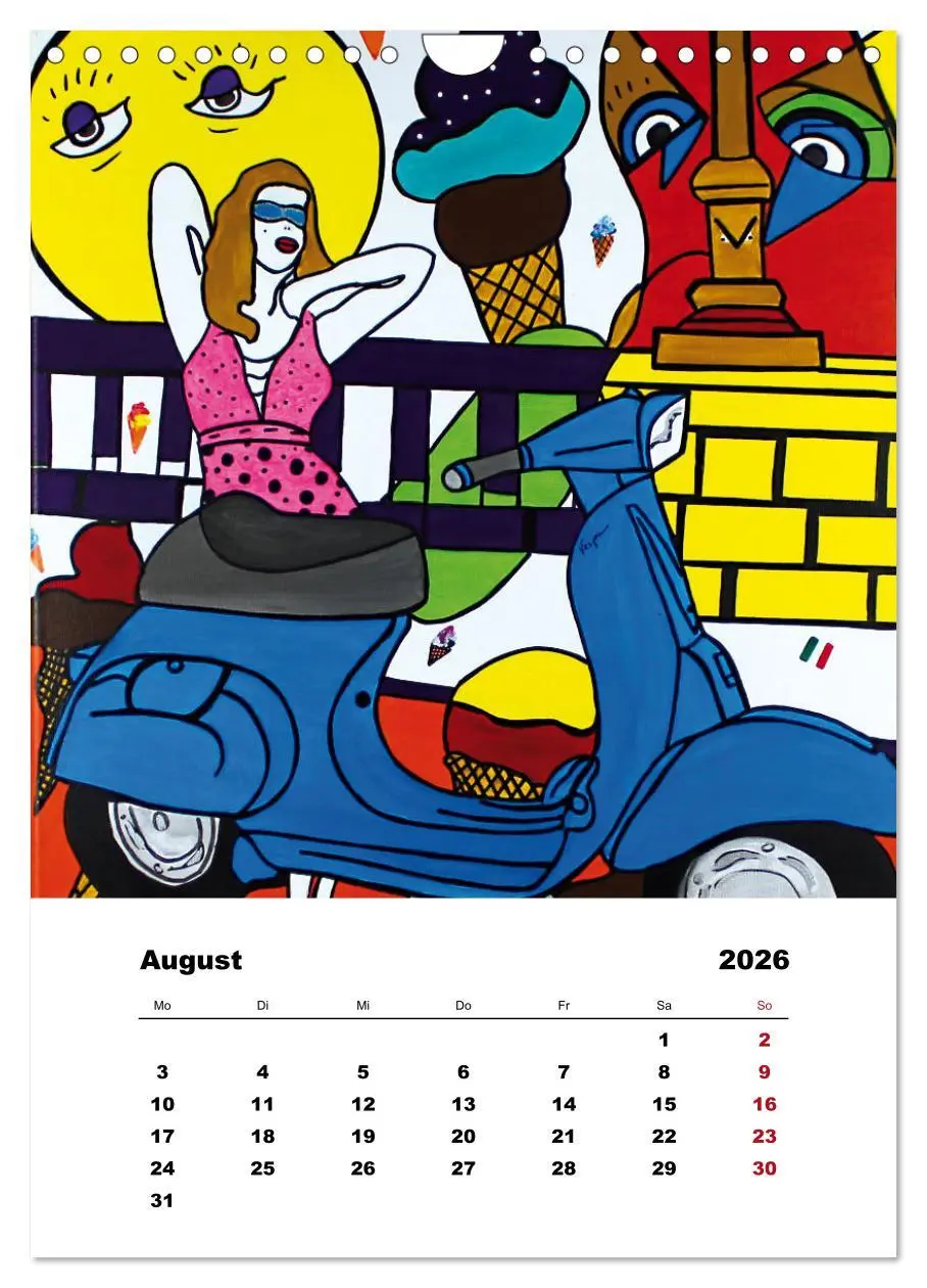 Bild: 9783516342536 | Pop Art - Atelier Zippo (Wandkalender 2026 DIN A4 hoch), CALVENDO...