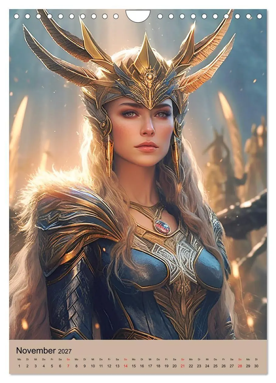 Bild: 9783569292536 | Wikinger-Fantasy. Wilde Krieger aus dem Norden (Wandkalender 2027...