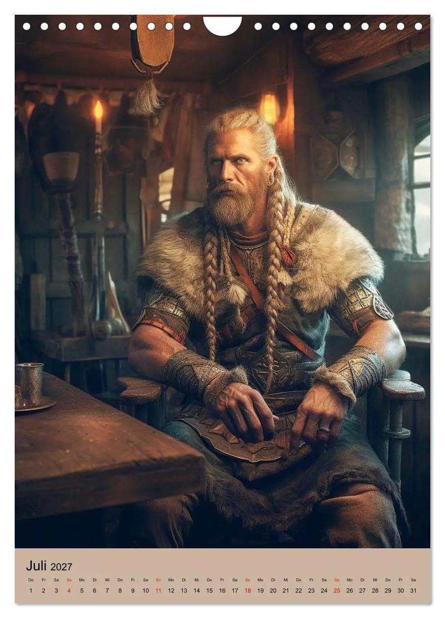 Bild: 9783569292536 | Wikinger-Fantasy. Wilde Krieger aus dem Norden (Wandkalender 2027...