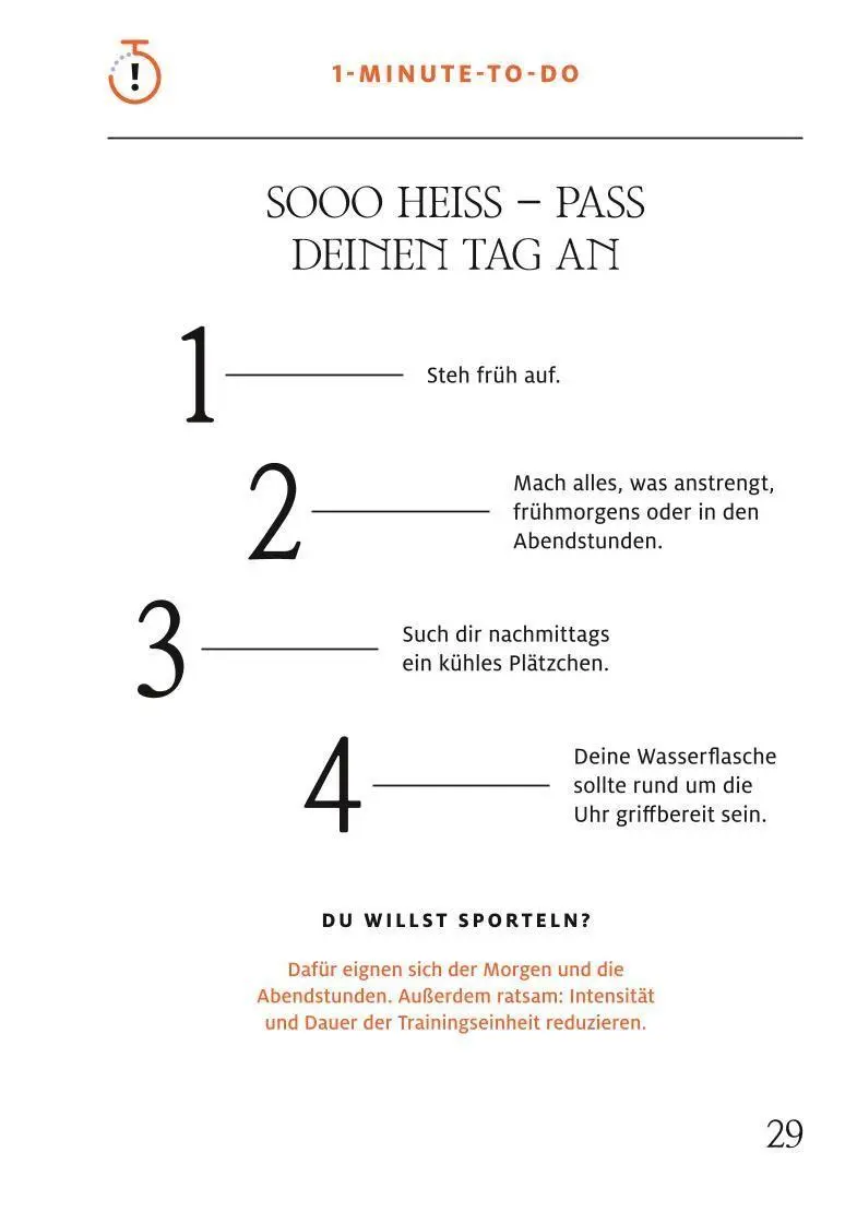 Bild: 9783758902536 | 1-Minuten-Strategie Hitze | Sebastian Karl | Buch | GU Gesundheit