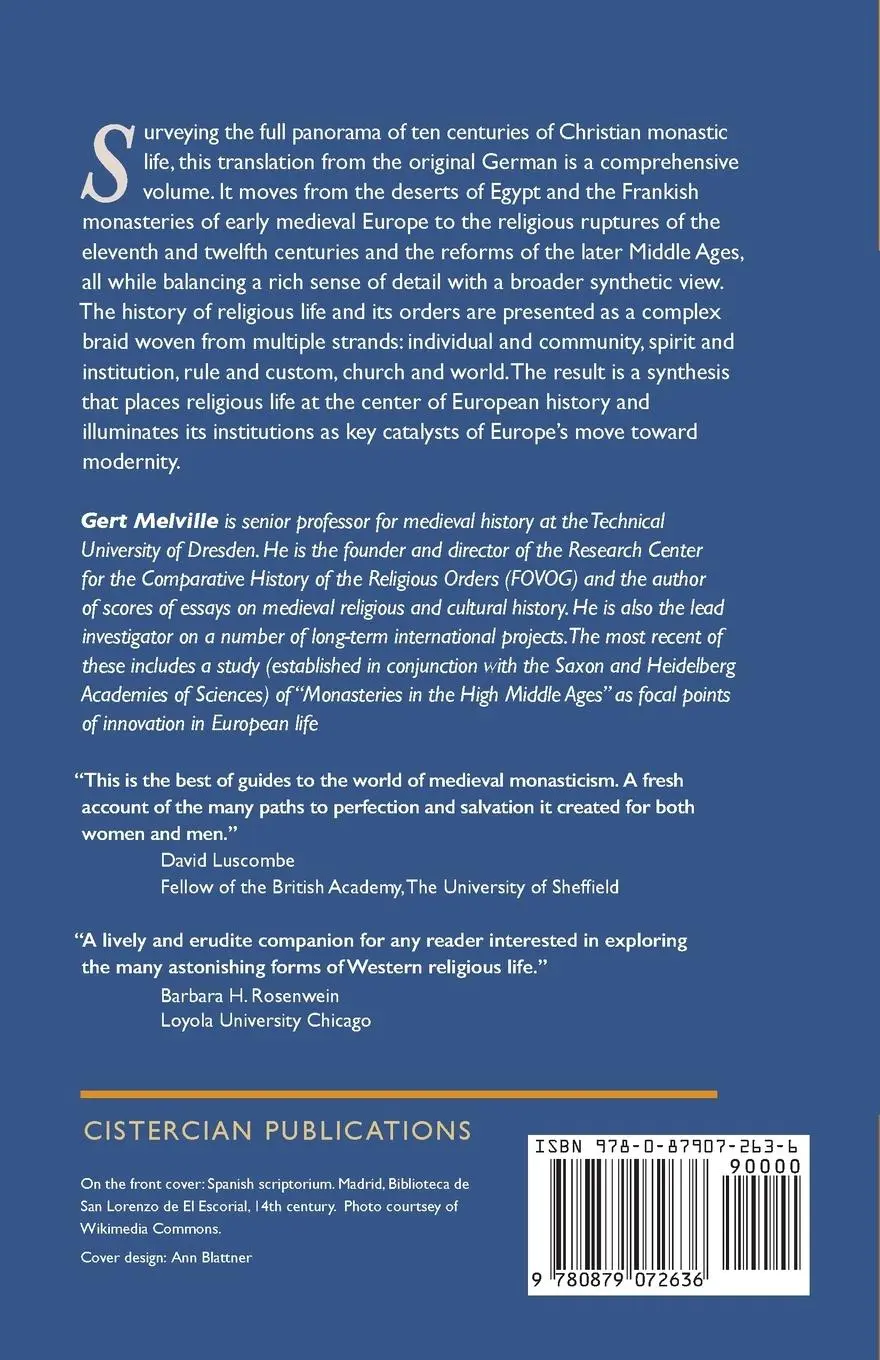 Rückseite: 9780879072636 | World of Medieval Monasticism | Its History and Forms of Life | Buch