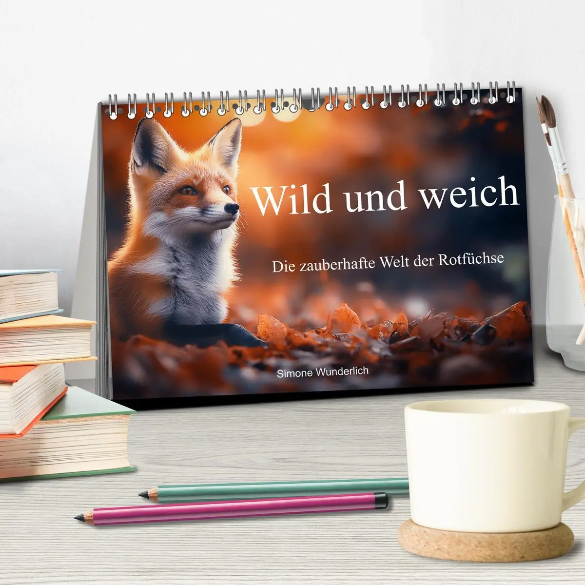 Bild: 9783457312636 | Wild und weich - Die zauberhafte Welt der Rotfüchse (Tischkalender...